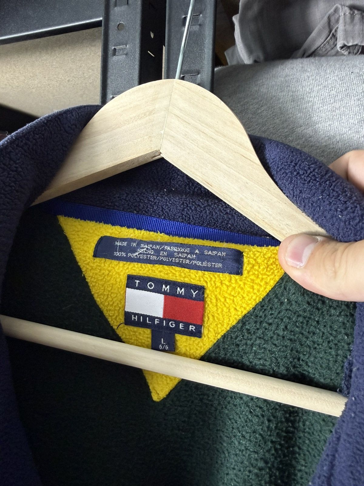 Tommy Hilfiger Vintage Tommy Hilfiger Fleece Jacket Quarter Zip USA Style Size US L / EU 52-54 / 3 - 13 Thumbnail