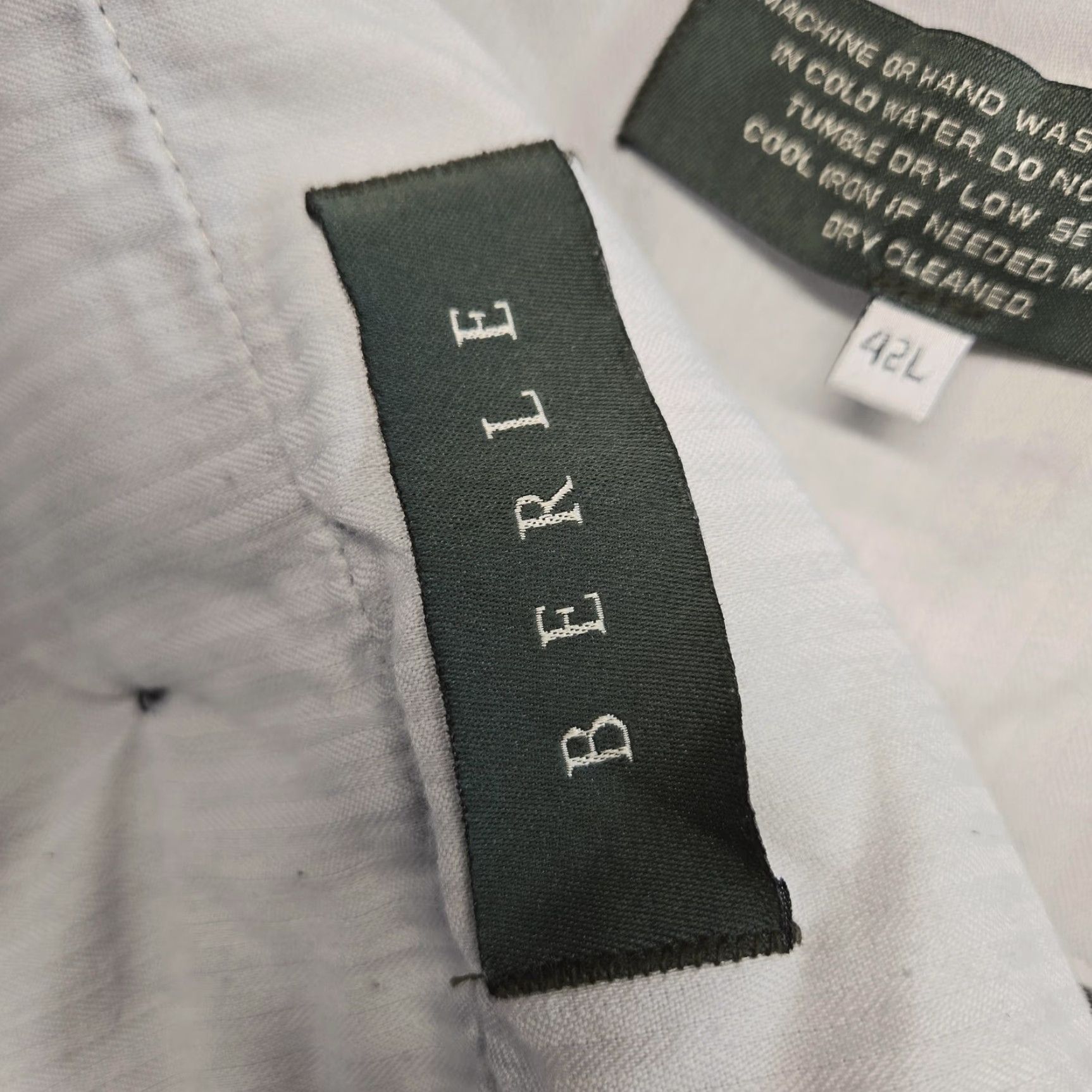 Berle Berle Pants 42x32 Gray Denim Pleated Cuffed Cotton Blend Classic Fit Mens Dress Pants Size US 42 / EU 58 - 5 Thumbnail