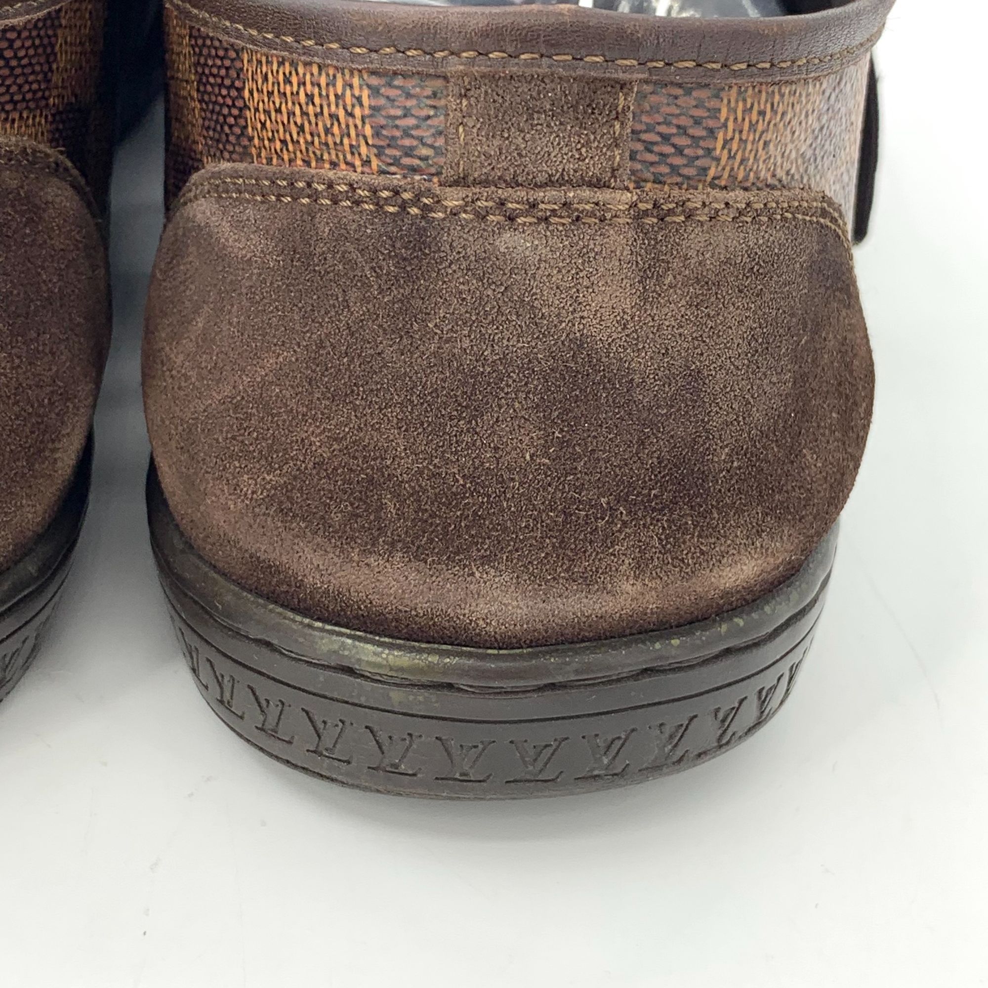 Louis Vuitton Louis Vuitton Damier Graphite Mens Sneakers Size 10 Brown Su Size US 7 / EU 40 - 6 Thumbnail