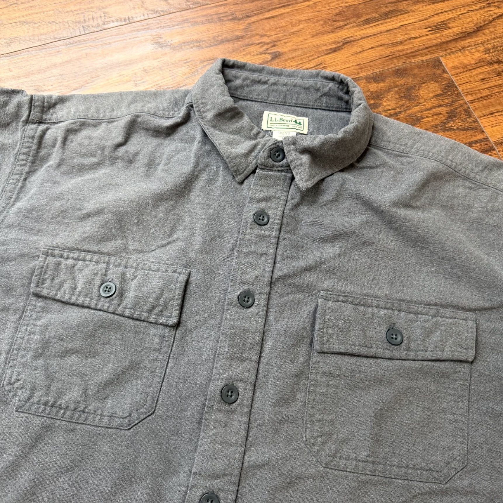 Vintage VINTAGE LL Bean Shirt Mens XL Tall Gray Flannel Long Sleeve Cotton Workwear Outdoors Size US XL / EU 56 / 4 - 2 Thumbnail