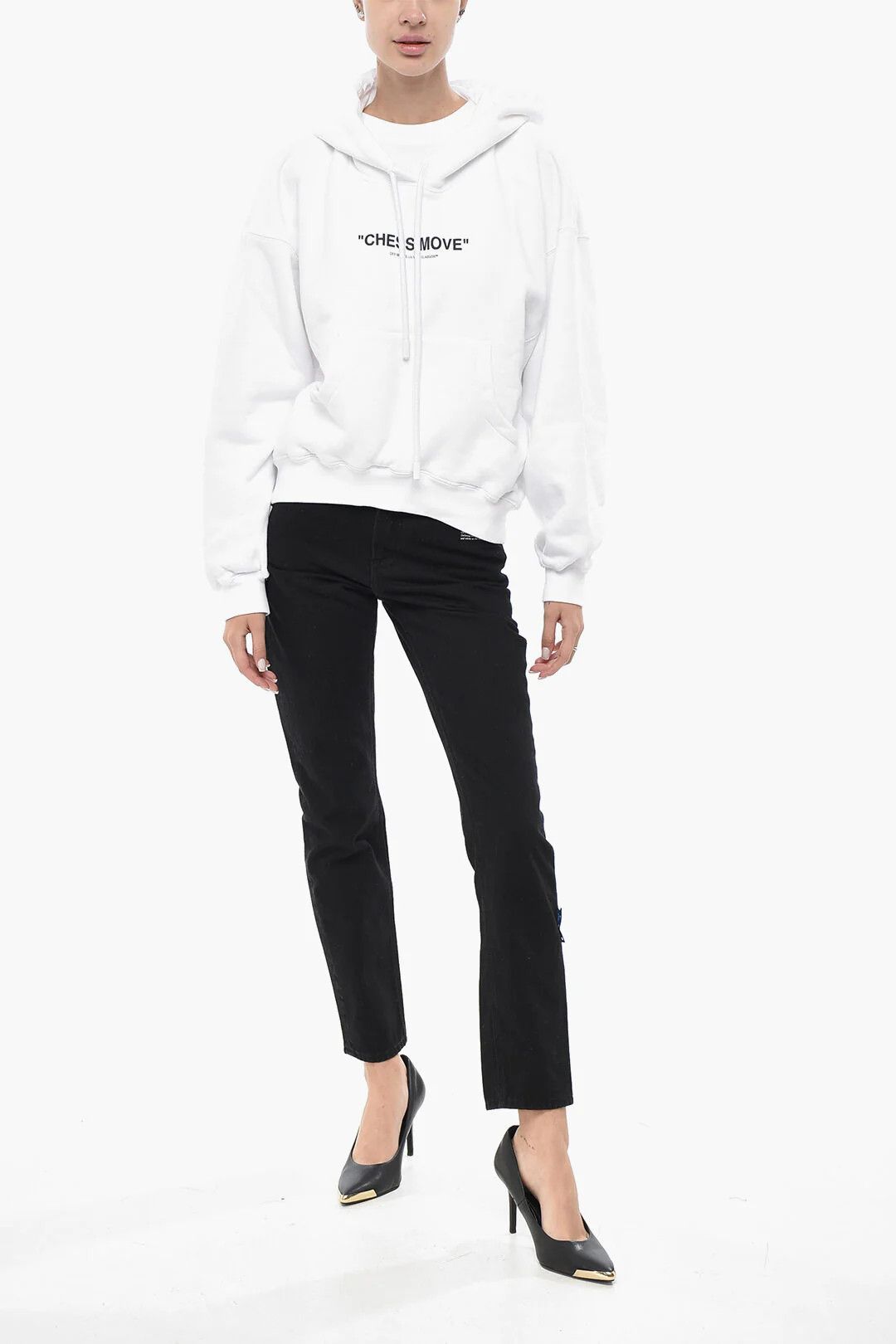 Off-White og1mm0426 Oversized Design Hoodie in White Size S / US 4 / IT 40 - 4 Thumbnail