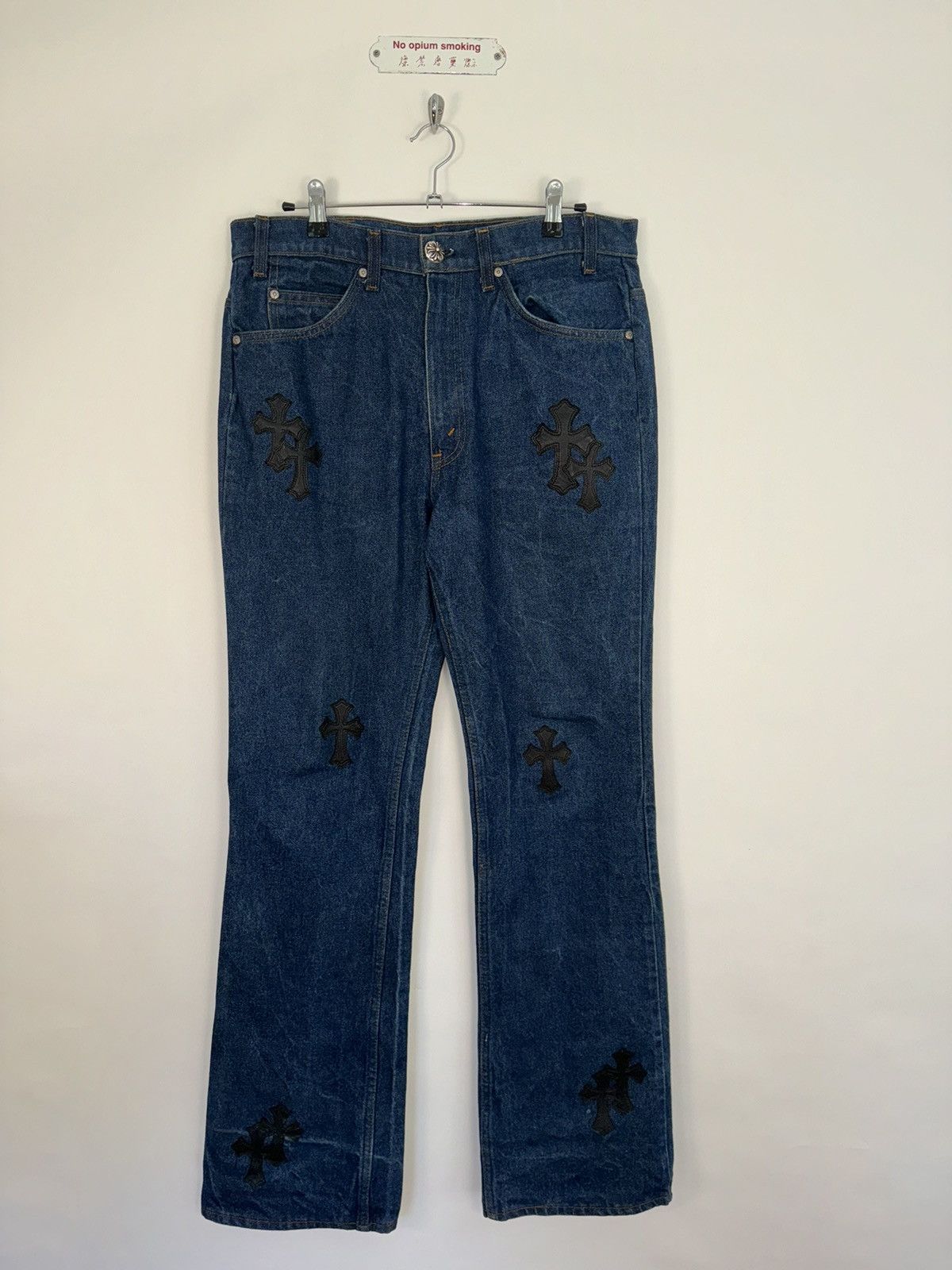 Chrome Hearts 🚭 CLASSIC GRAIL 🚭 CHROME HEARTS VINTAGE PATCHED LEVI’S Size US 33 - 2 Thumbnail