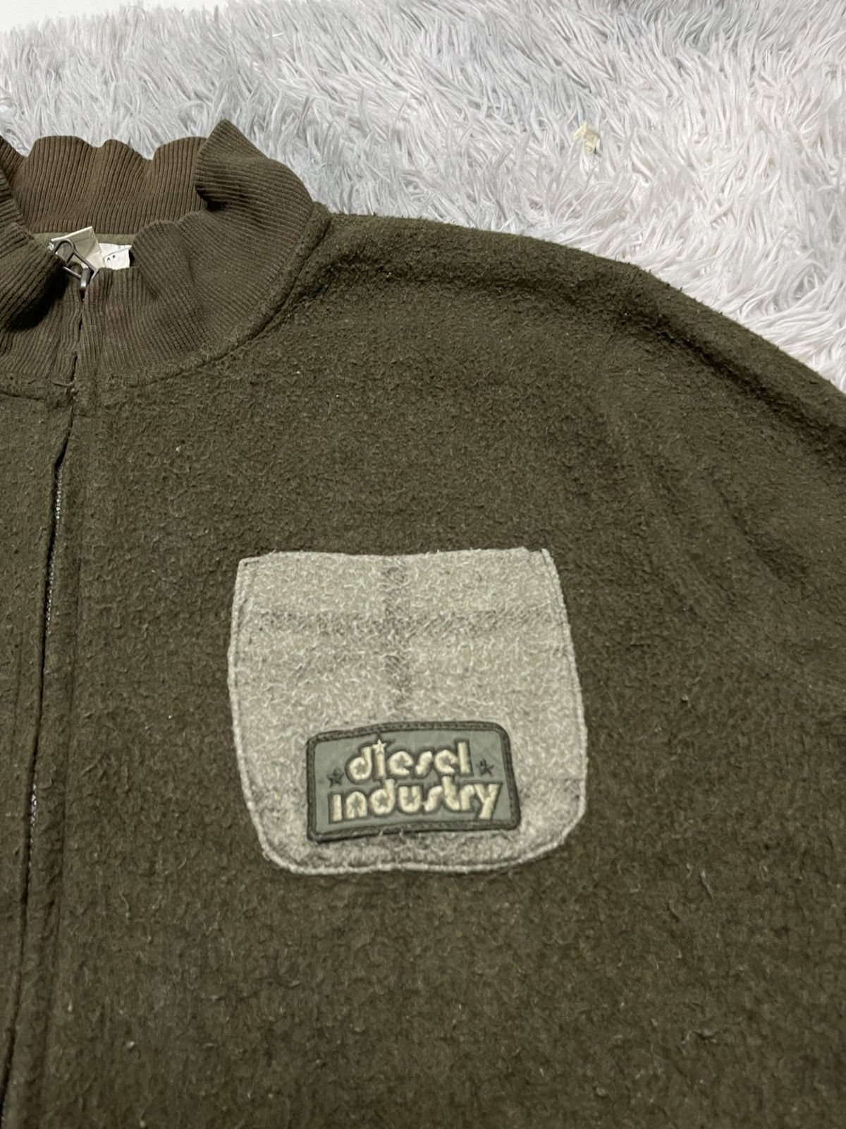 Diesel × Japanese Brand 2000s DIESEL ZIP UP POCKET JACKET FLEECE Size US L / EU 52-54 / 3 - 6 Thumbnail