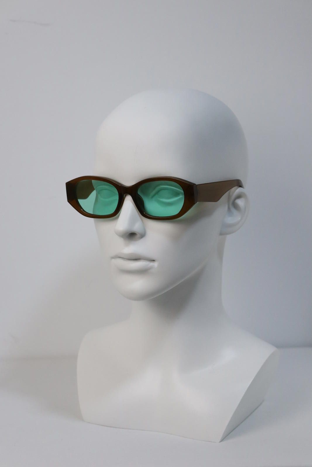 Other Y2k Avant Garde Cat Eye Shape Brown Sunglasses Unisex OS Size ONE SIZE - 4 Thumbnail