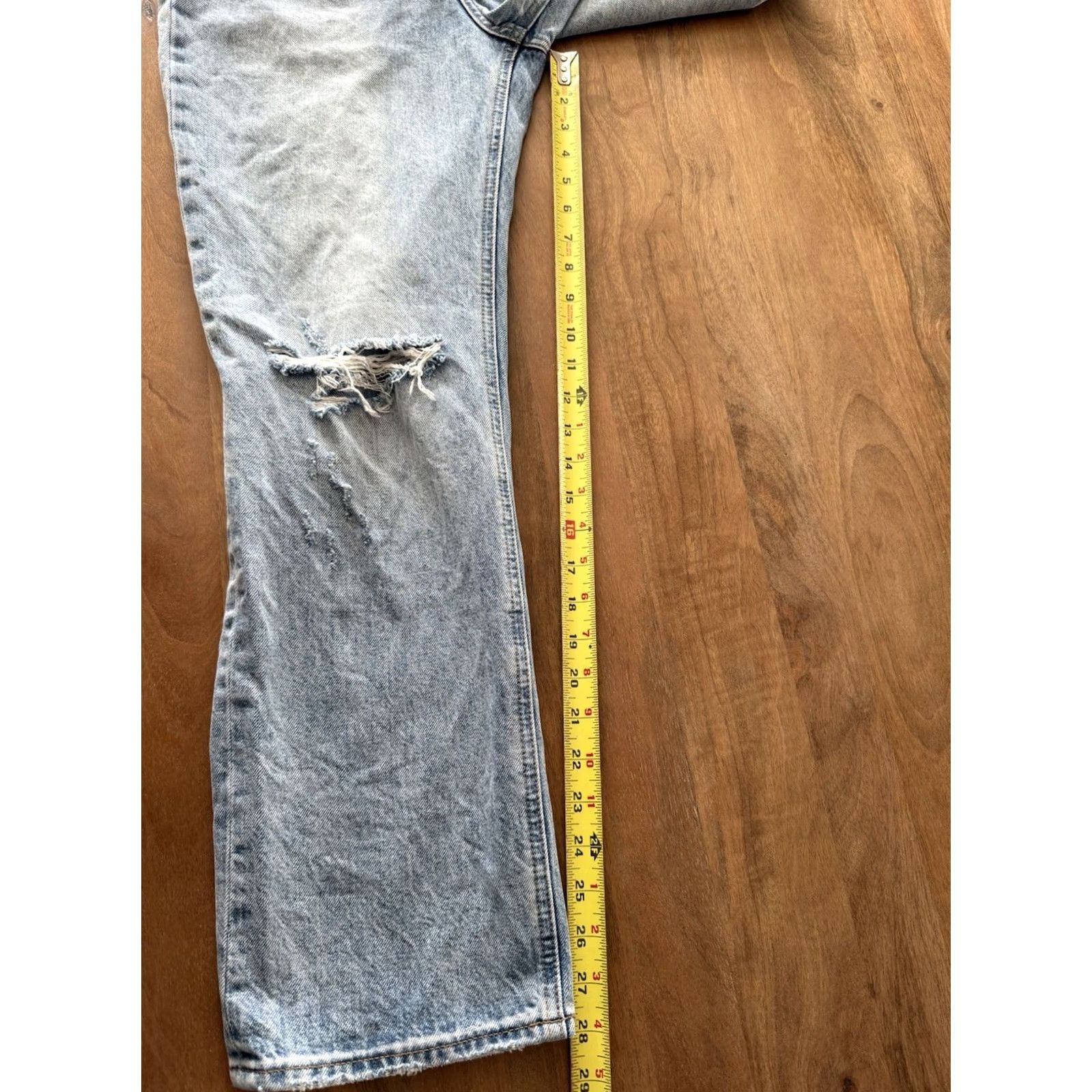 Vintage VINTAGE Denim Forum Joni High Rise Loose Jeans 27x29 Relaxed Straight 90s Y2K Blue 100% Cotton Womens Jeans } Size 28" / US 6 / IT 42 - 6 Thumbnail