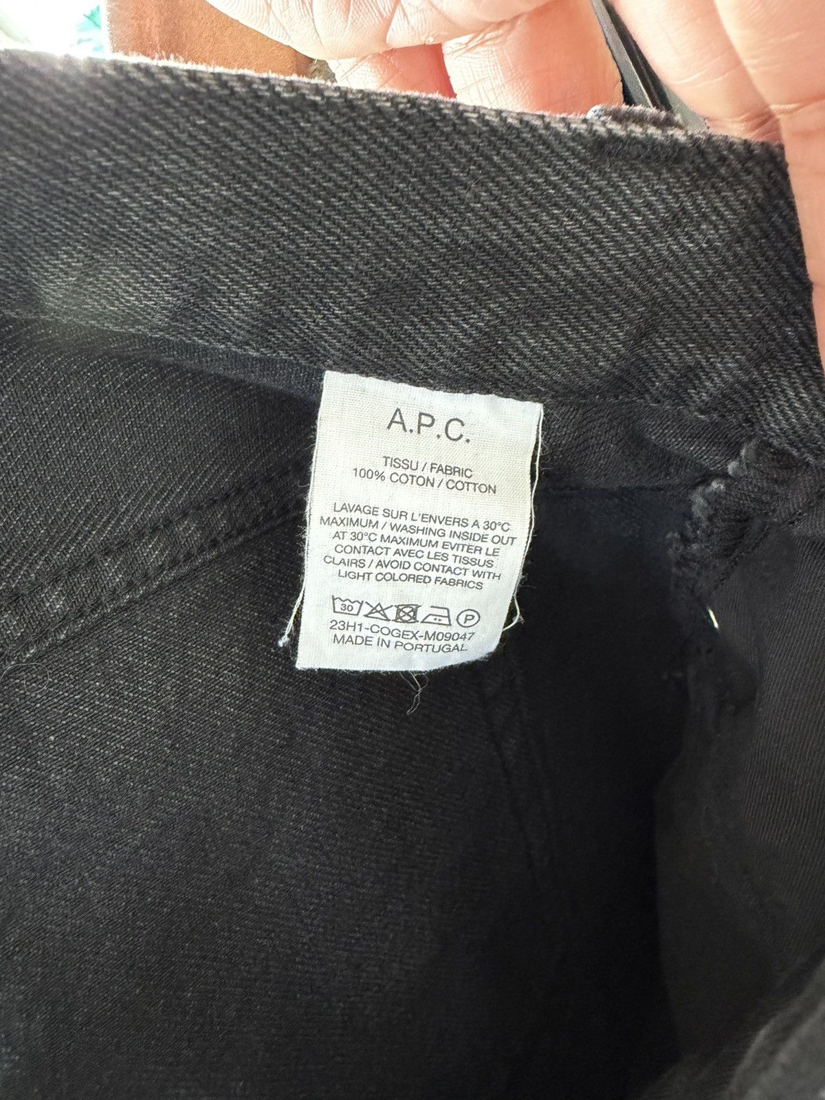 A.P.C. APC petit standard washed black denim Size US 32 / EU 48 - 4 Thumbnail