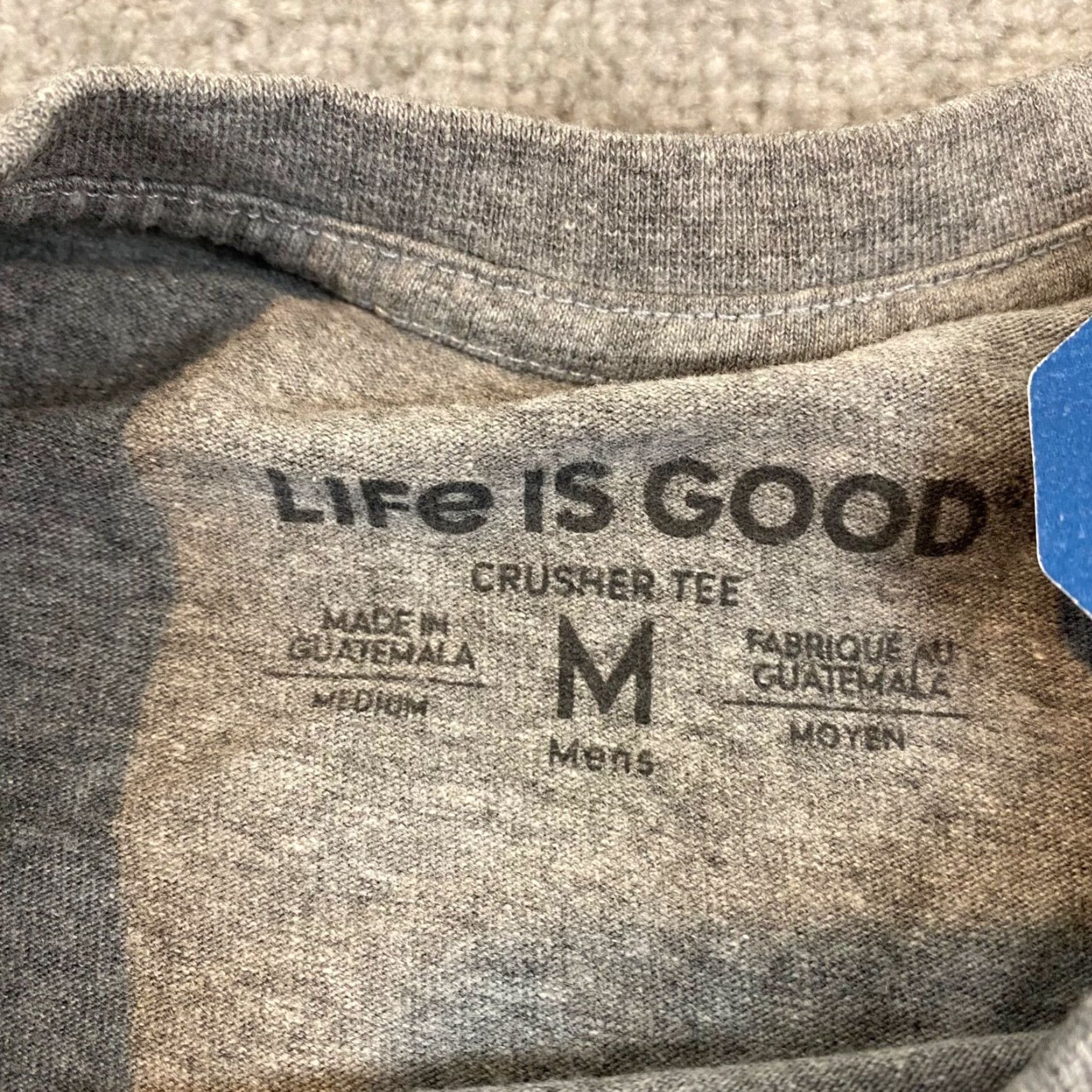 Life is Good VINTAGE: No — Life is Good Baseball Shirt Mens Medium Gray 2020 Rain Delay Crusher Graphic NEW Size US M / EU 48-50 / 2 - 4 Thumbnail