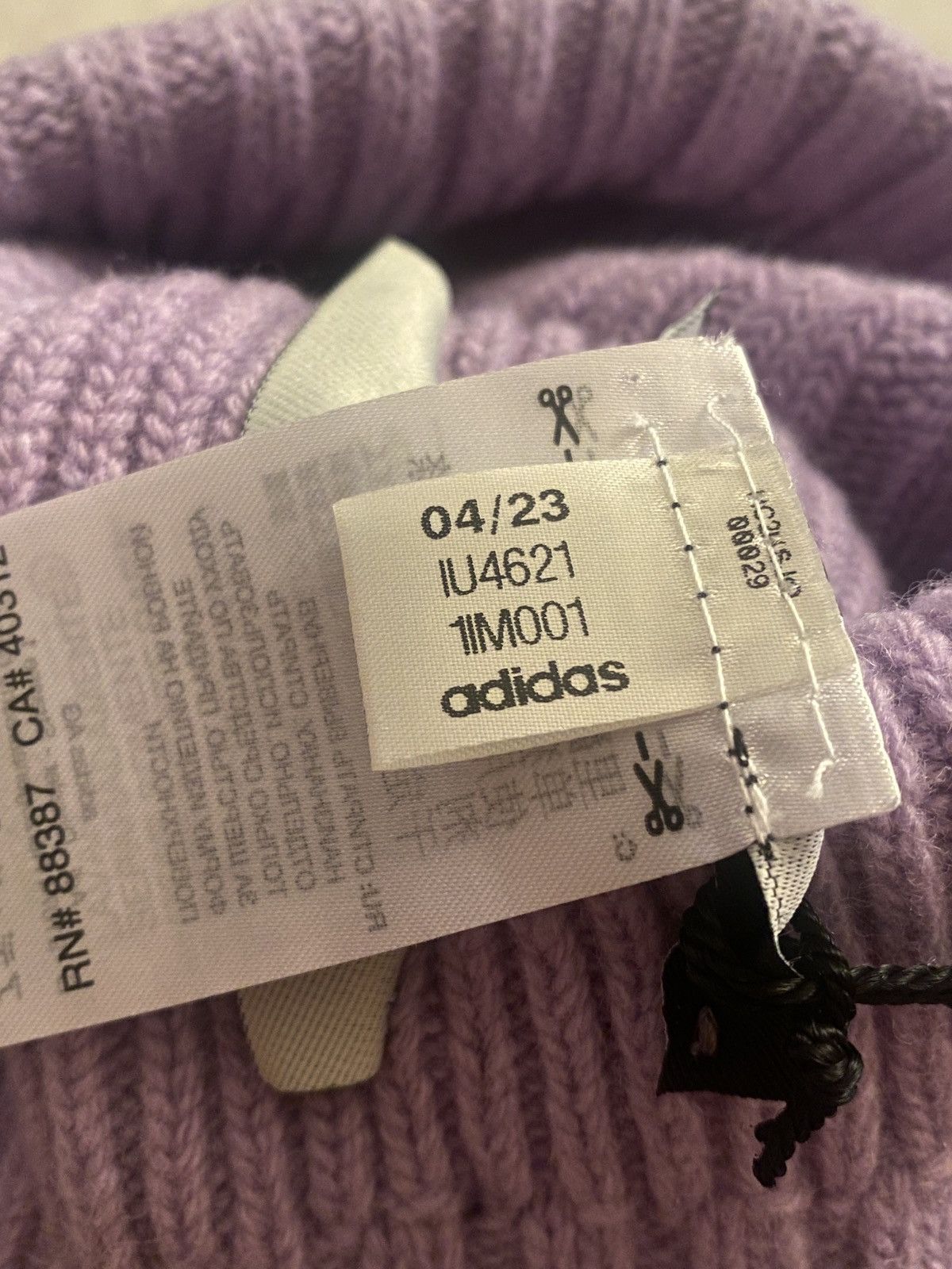 Adidas × Y-3 × Yohji Yamamoto Y-3 BEANIE KNIT LOGO LILAC Size ONE SIZE - 7 Thumbnail