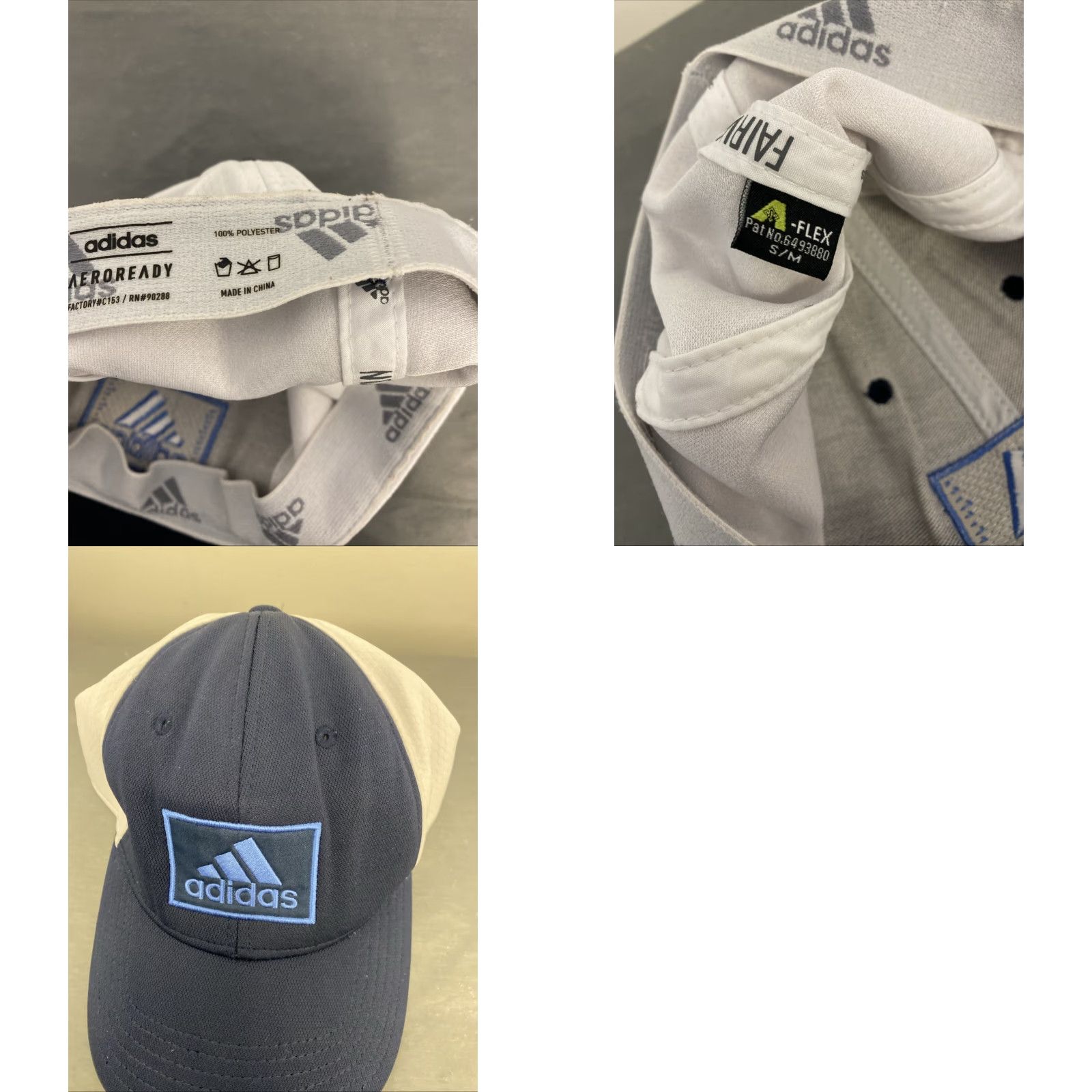 Adidas Adidas Golf Hat Mens S/M Blue White Stretch Fit Cap Casual/Summer -Mens Size ONE SIZE - 8 Thumbnail