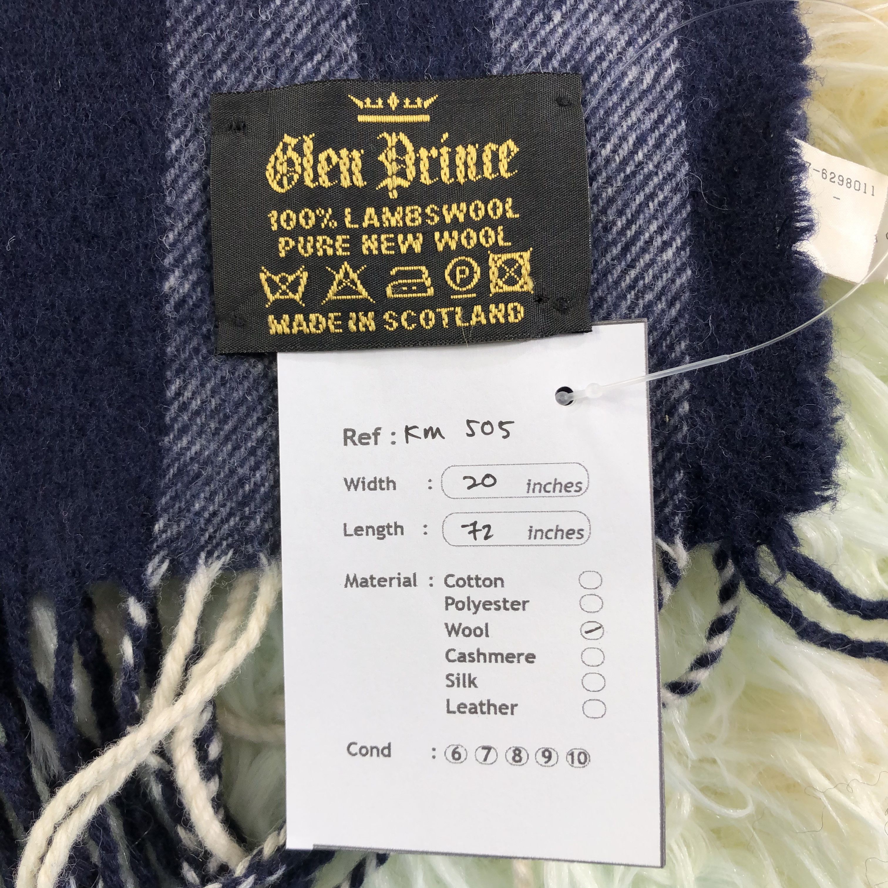 Vintage Glen Prince Scarf / Muffler / Neckwear - KM505 Size ONE SIZE - 7 Thumbnail