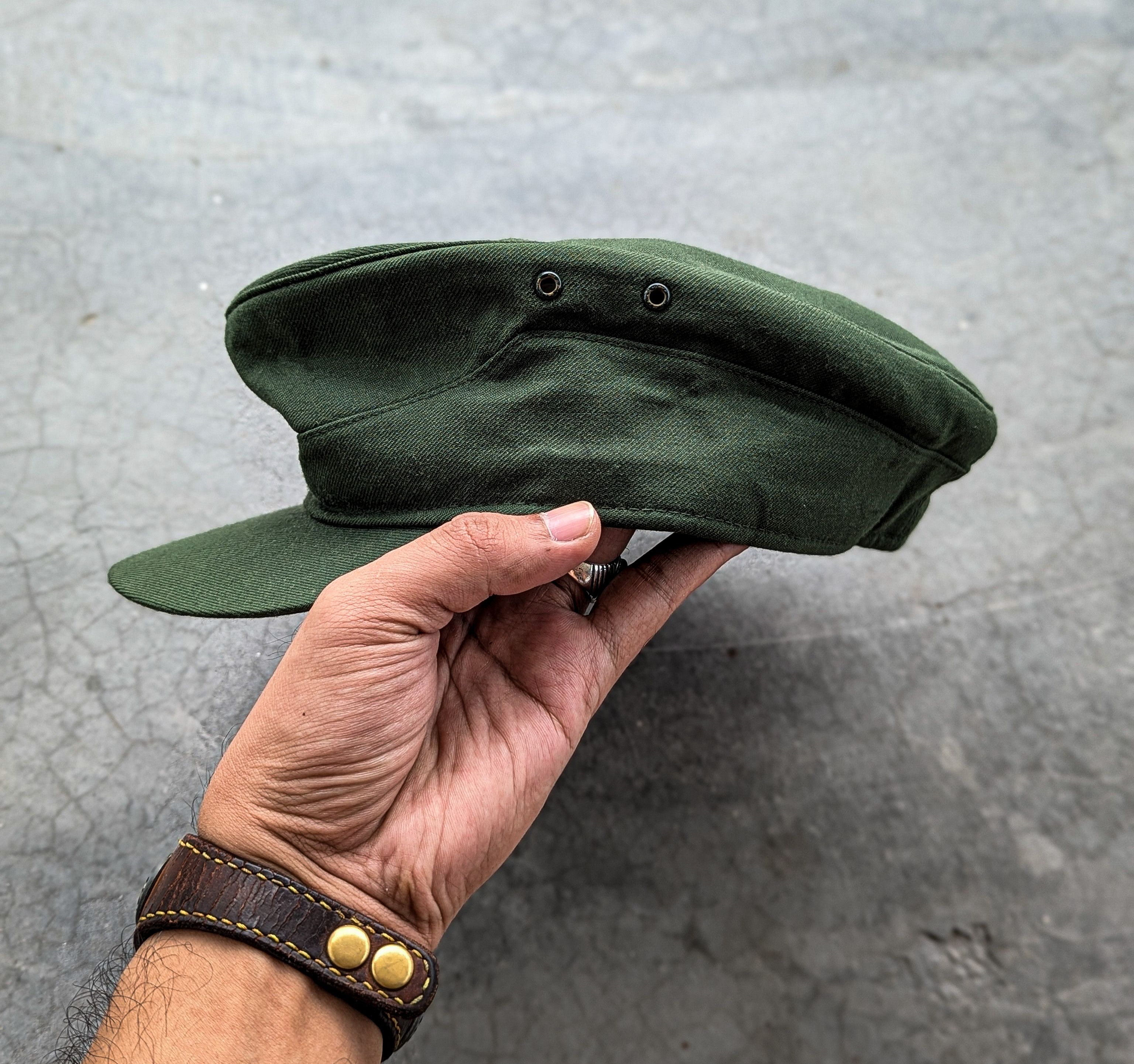 Vintage Vintage 80's WWII Alkero German Military Hat Size ONE SIZE - 8 Thumbnail