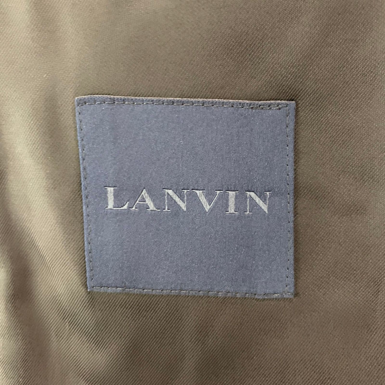 Lanvin LANVIN Size 42 Black Solid Wool Mohair Peak Lapel Sport Coat Size 42R - 4 Thumbnail