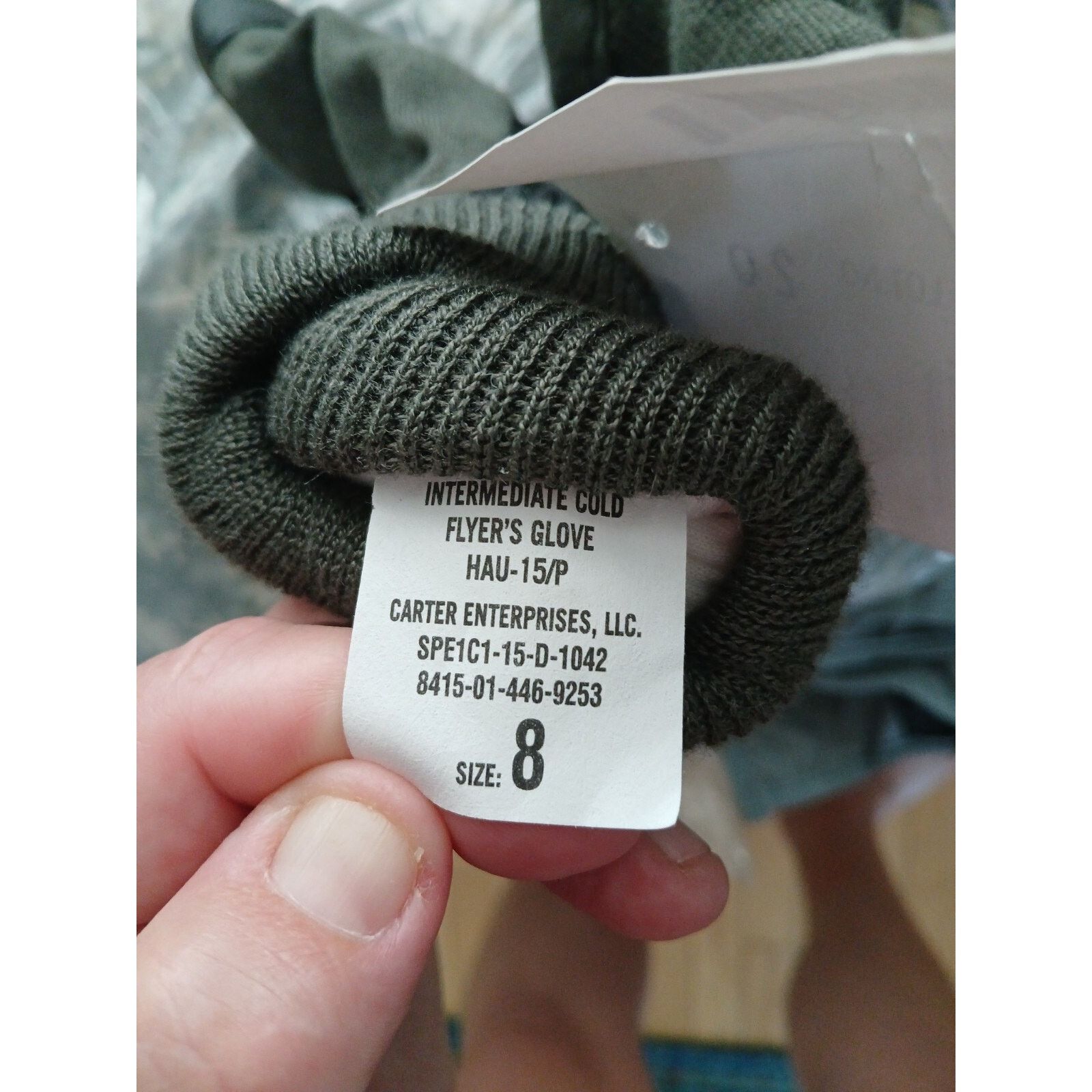 DEPARTMENT5 NWT USGI ISSUE INTERMEDIATE COLD WEATHER FLYERS GLOVES SMALL Size 26 - 4 Thumbnail