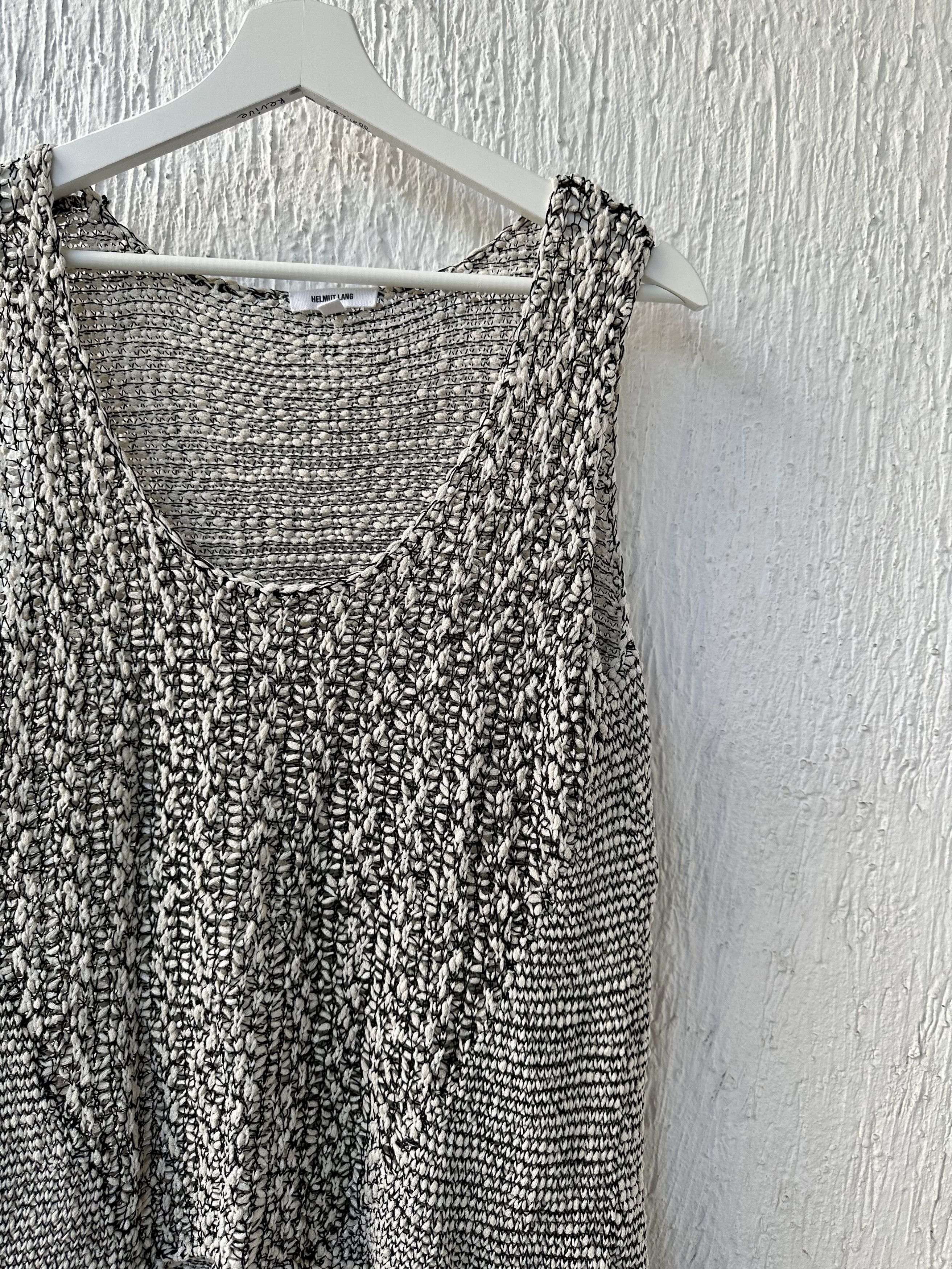 Helmut Lang linen blend knit tank top Size S / US 4 / IT 40 - 2 Thumbnail