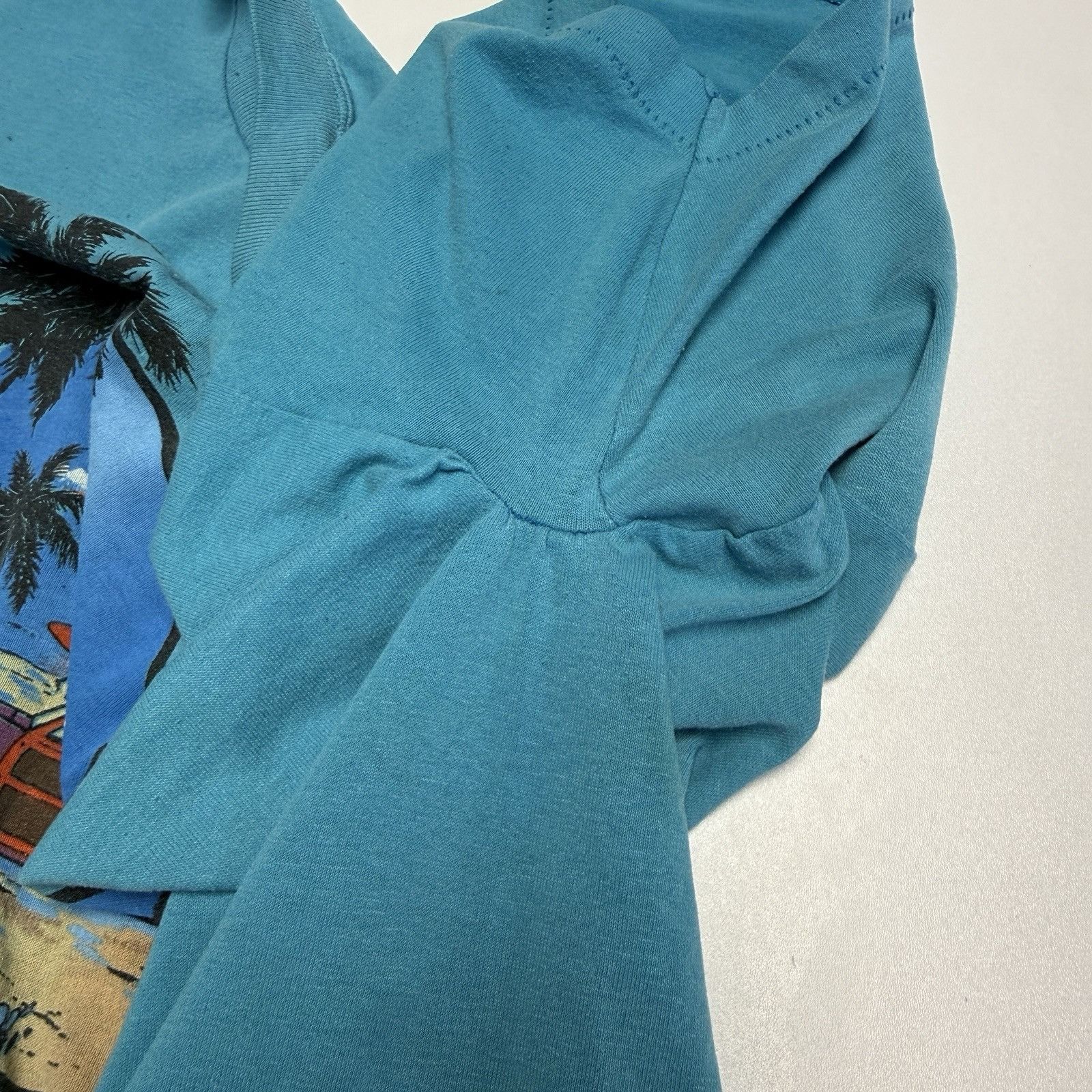 Vintage Vintage 80s California T Shirt Mens L Blue Single Stitch Bea Size US XL / EU 56 / 4 - 10 Thumbnail