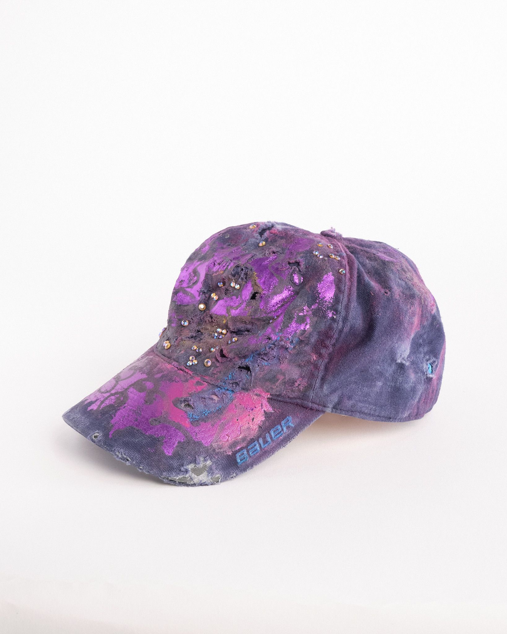 Other ASTROBOI* Blue 'Milky Way' Thrashed Metallic Rhinestone Hat Size ONE SIZE - 3 Thumbnail