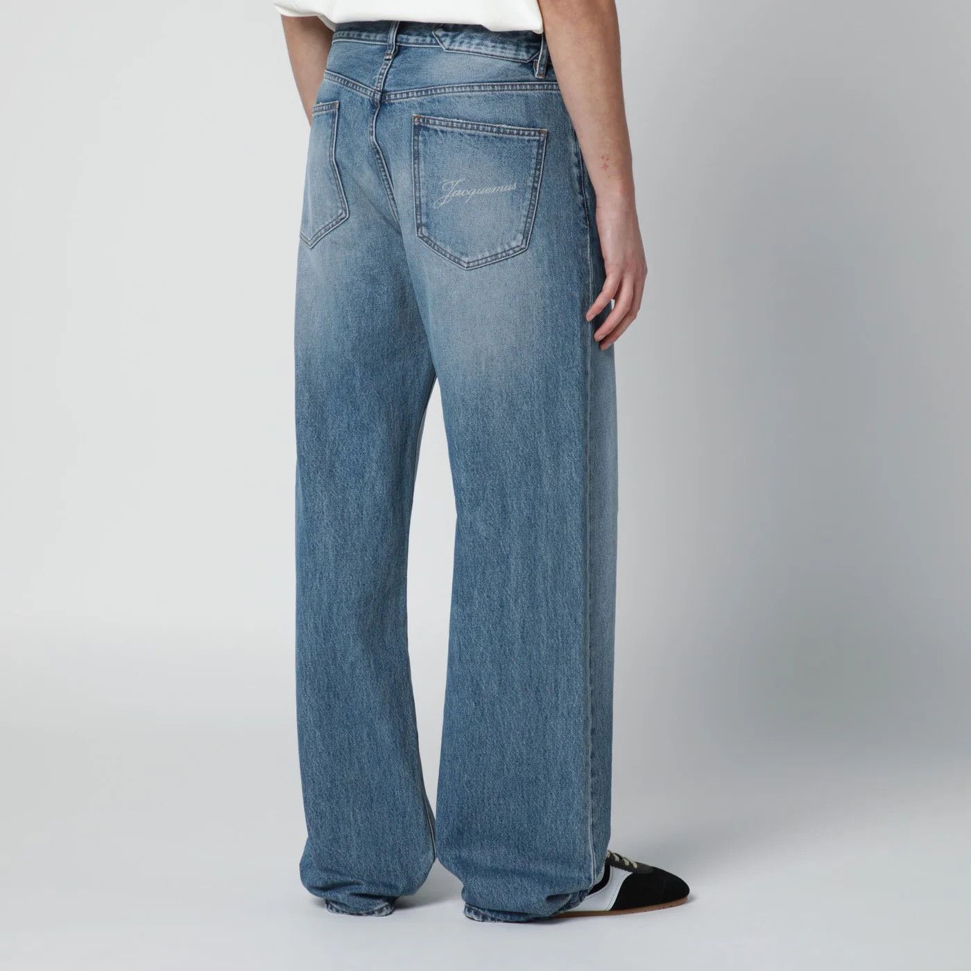 Jacquemus o1d2blof0526 Straight-leg Denim Jeans in Blue Size US 34 / EU 50 - 4 Thumbnail