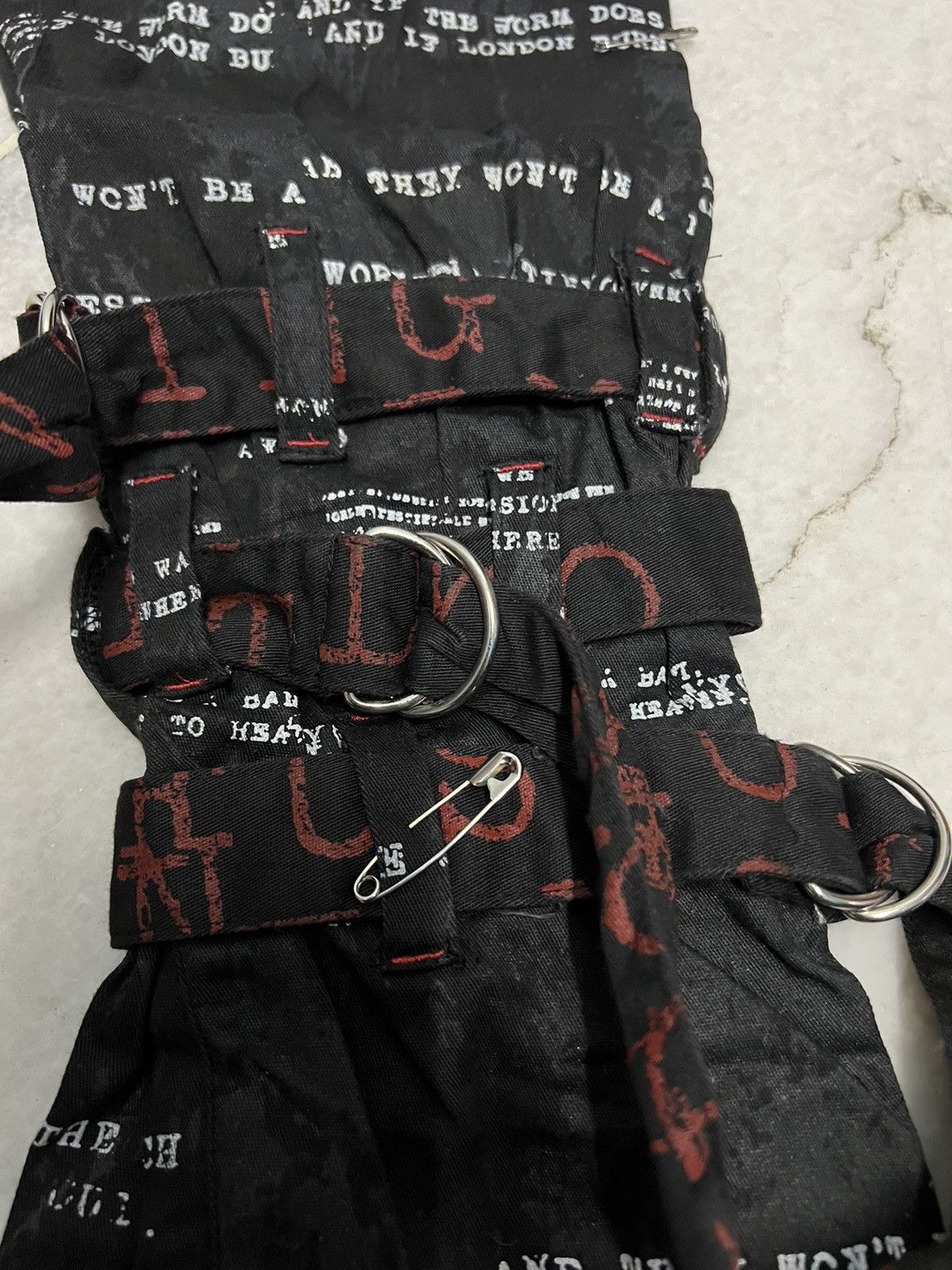 Japanese Brand VINTAGE H.ANARCHY FULL PRINT BONDAGE PUNK PANTS RARE Size US 28 / EU 44 - 12 Thumbnail