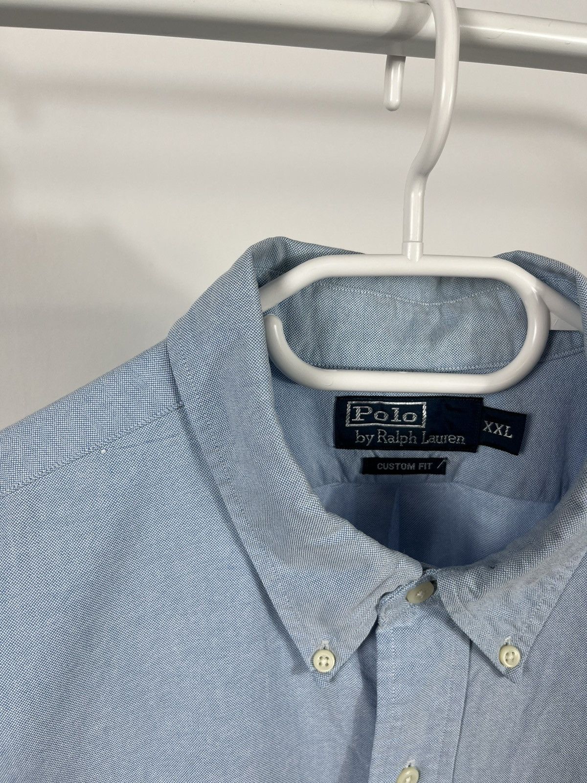 Polo Ralph Lauren × Ralph Lauren × Vintage XXl Vintage Polo Ralph Lauren Blue Button Up Shirt Size US XXL / EU 58 / 5 - 4 Thumbnail