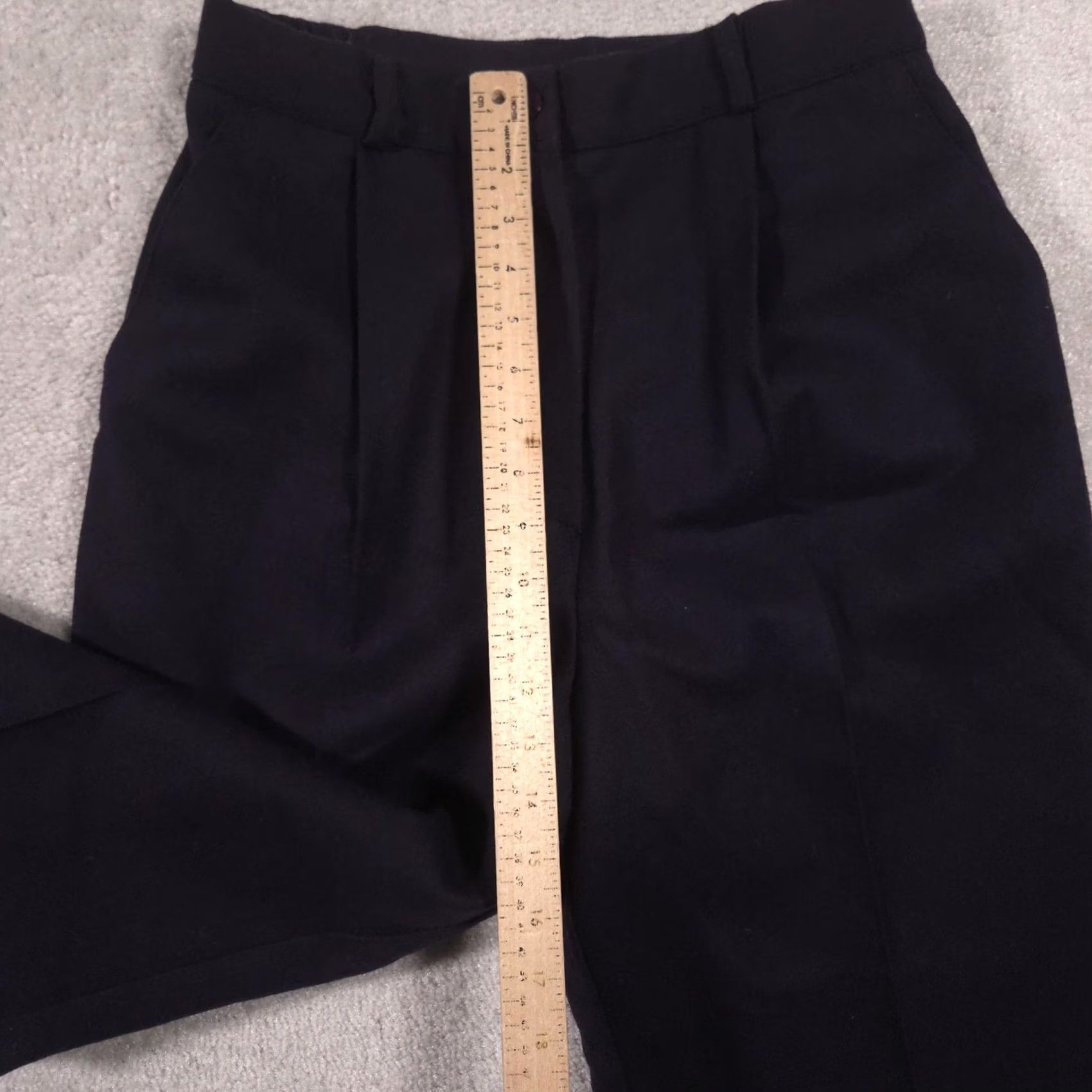 Vintage VINTAGE Mark Alan Dress Pants Womens 10 Navy Blue Wool Pleated Lined USA 90s Size 32" / US 10 / IT 46 - 7 Thumbnail