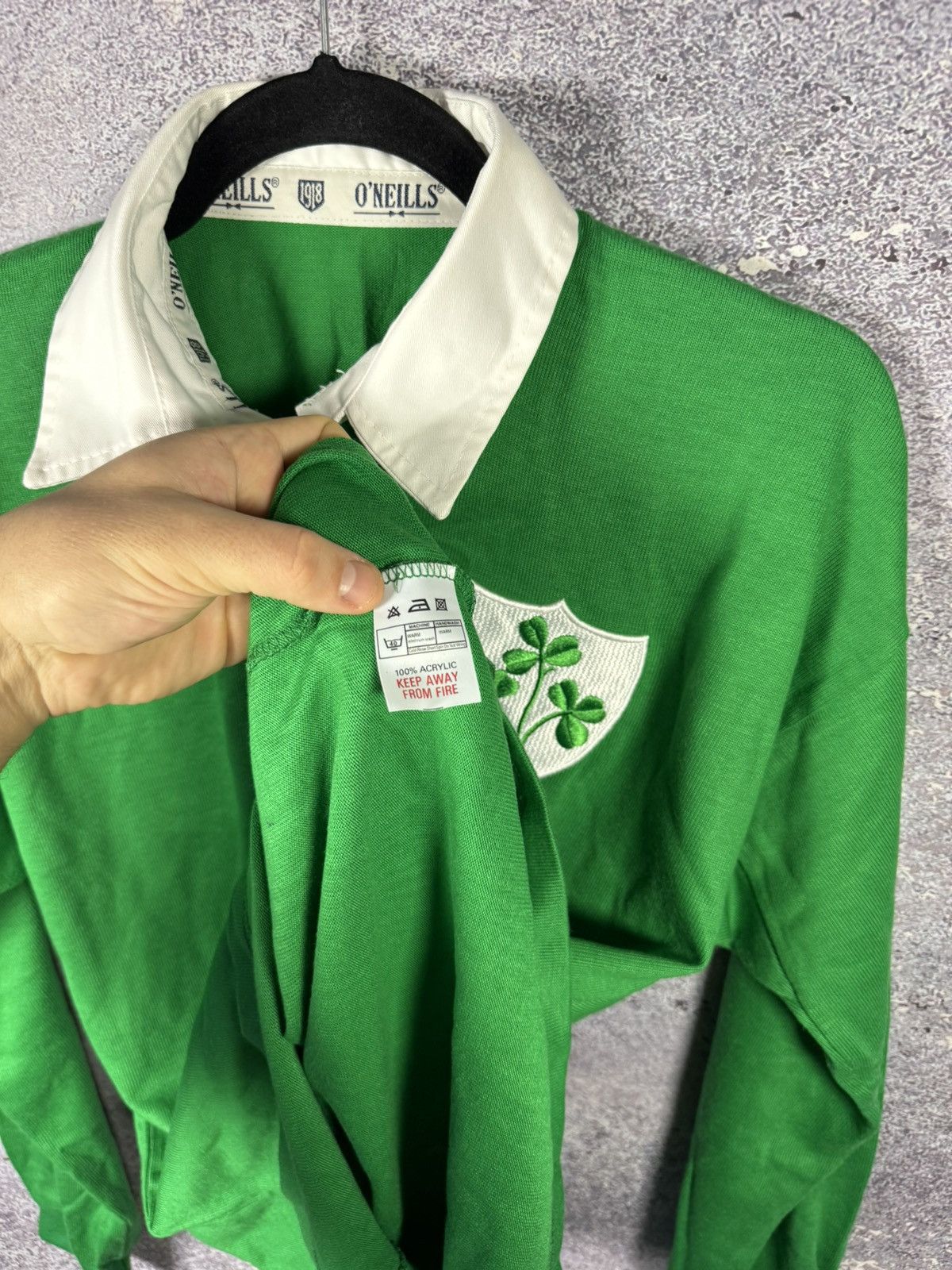 O'Neills × Vintage Ireland Rugby Jersey O'Neills Vintage 80's Retro Large Size US L / EU 52-54 / 3 - 9 Thumbnail