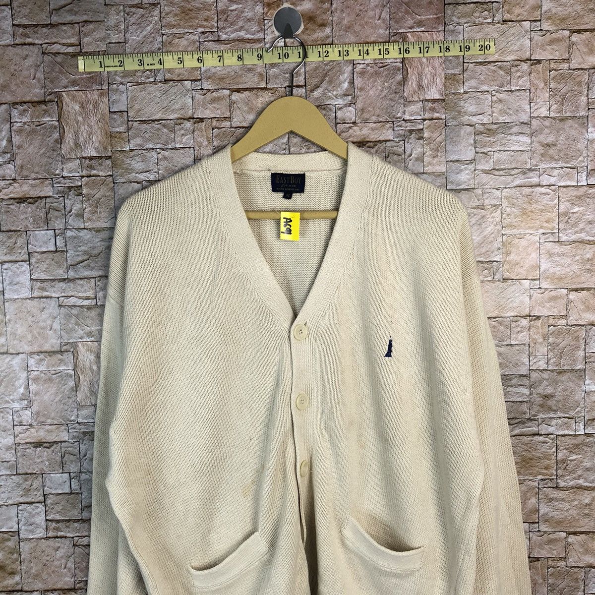 Homespun Knitwear × Japanese Brand East Boy Cream Cardigan Knitwear #A691 Size US M / EU 48-50 / 2 - 2 Thumbnail