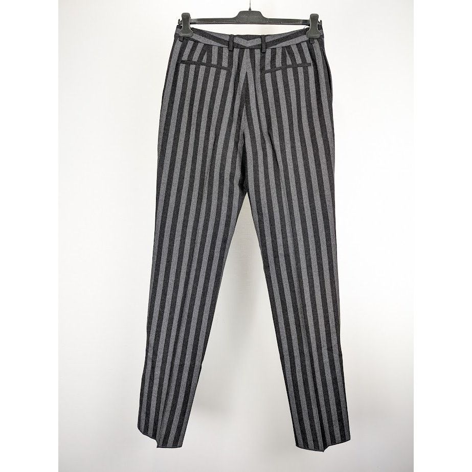 Saint Laurent Paris o1rshd1 Tailleur Rayure Brossee Pant in Gris Anthr Size US 32 / EU 48 - 9 Thumbnail