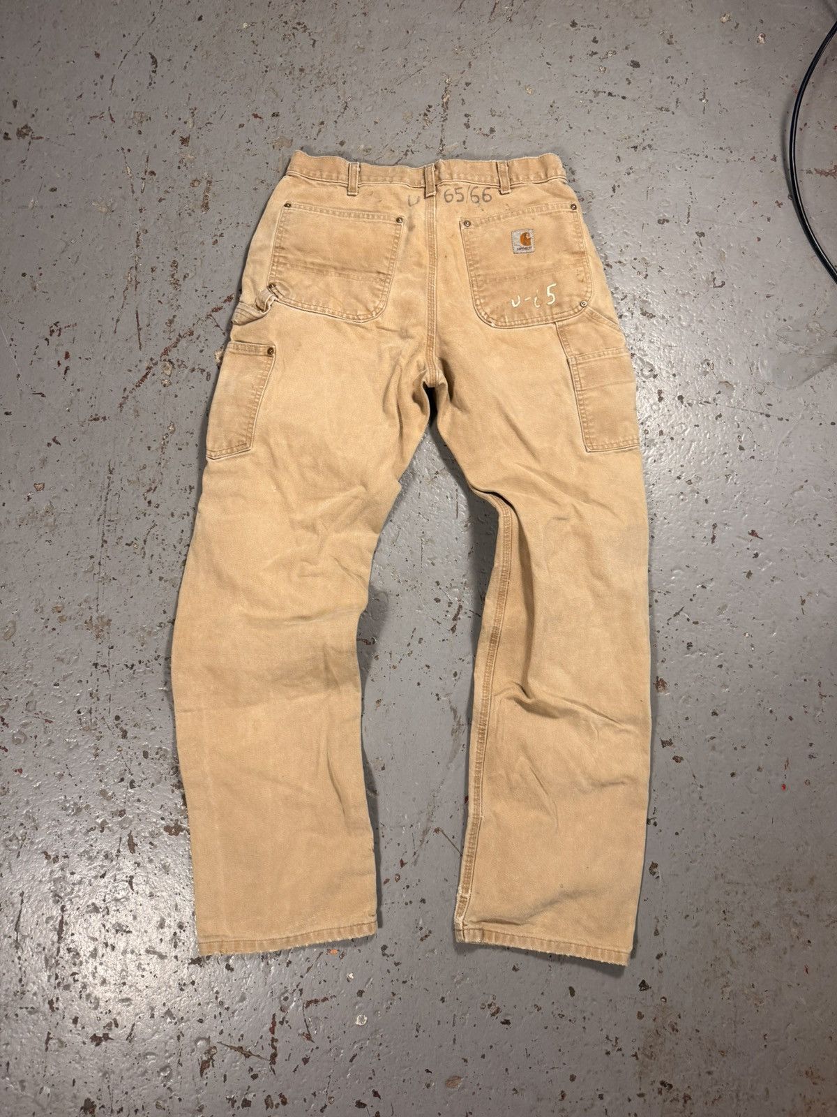 Carhartt Vintage Distressed Faded Thrashed Carhart Double Knees Size US 30 / EU 46 - 1 Thumbnail