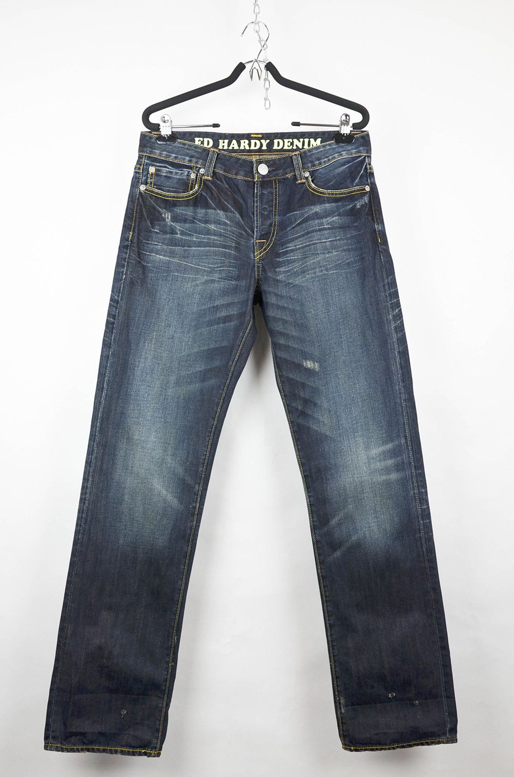 Ed Hardy ED HARDY Distressed Jeans - 32 Size US 32 / EU 48 - 1 Thumbnail