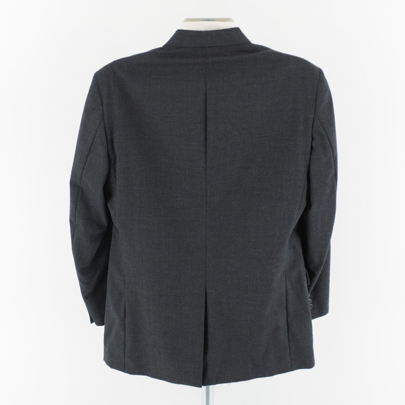 Vintage Tailors Row Deansgate Worsted Wool Gray USA 2 Button Blazer Size 42L - 6 Thumbnail