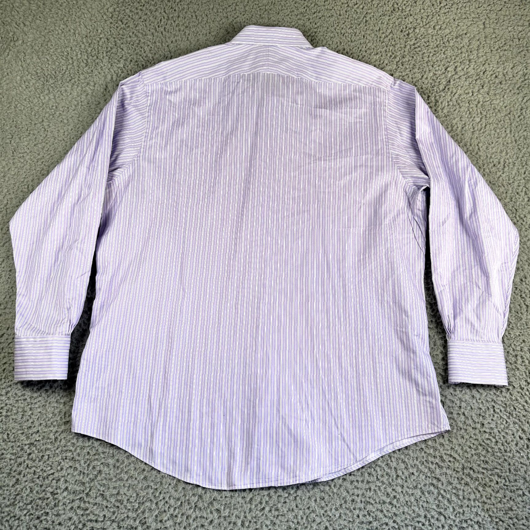 Brooks Brothers Brooks Brothers Madison Dress Shirt Mens 17.5 Striped Button Up Oxford Shirt Size 46R - 5 Thumbnail