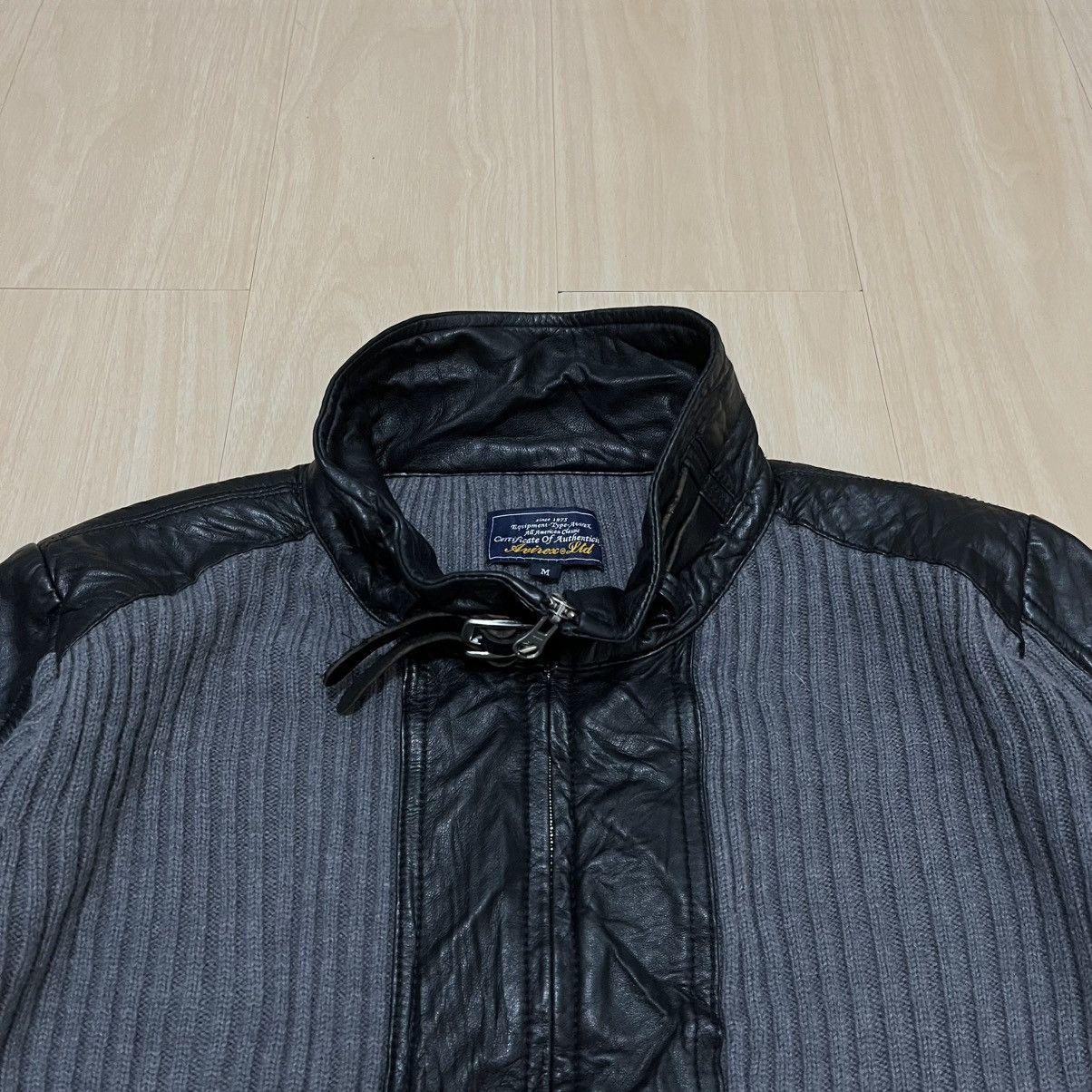 Avirex Rare Avirex Leather Knit Size US M / EU 48-50 / 2 - 5 Thumbnail