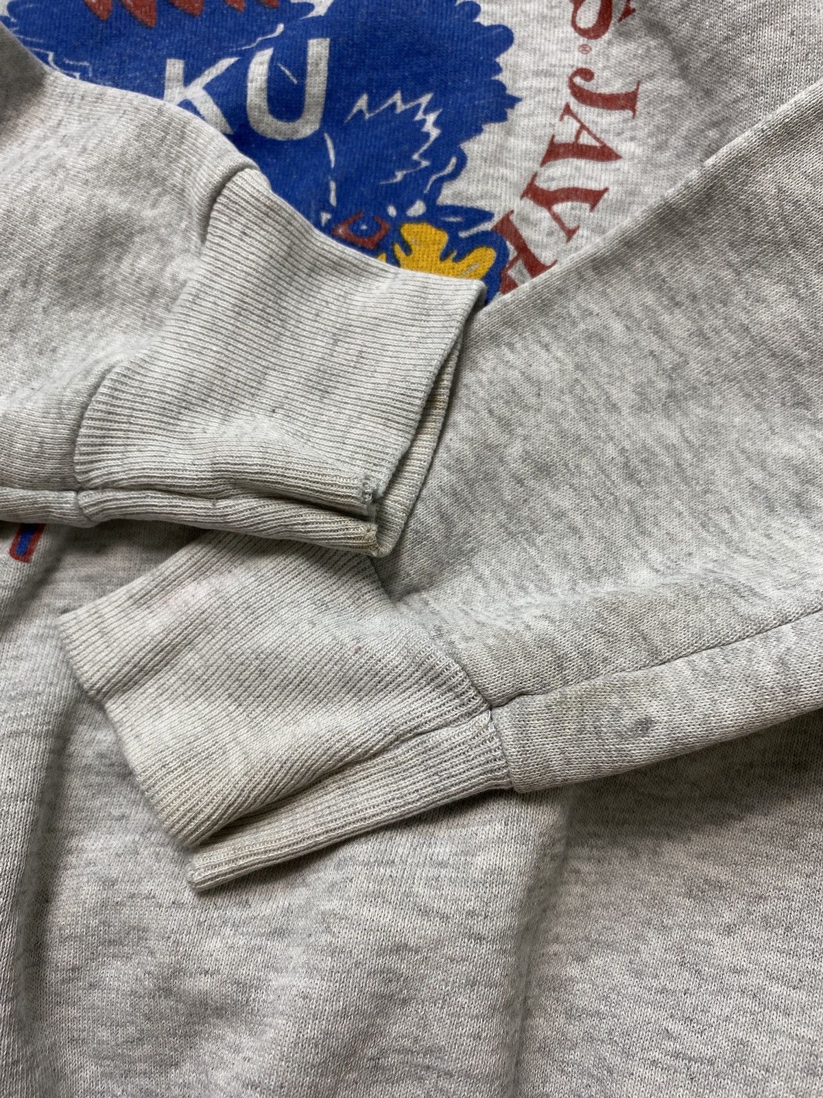Vintage Kansas Ku Jayhawks 90s ramblers crewneck vintage college Size US M / EU 48-50 / 2 - 4 Thumbnail