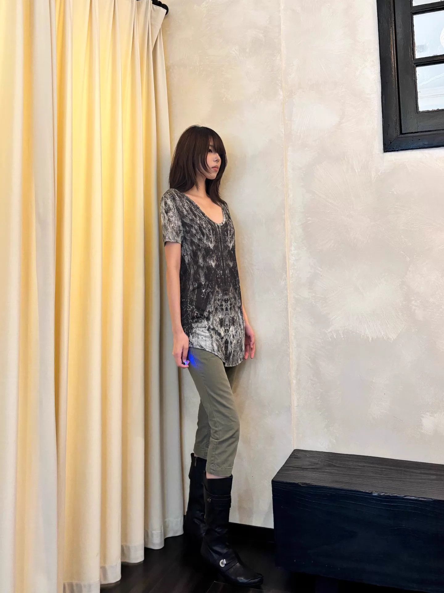 Helmut Lang Helmut Lang Vtg Crewneck Drop-Shoulder Printed SS L Size L / US 10 / IT 46 - 4 Thumbnail