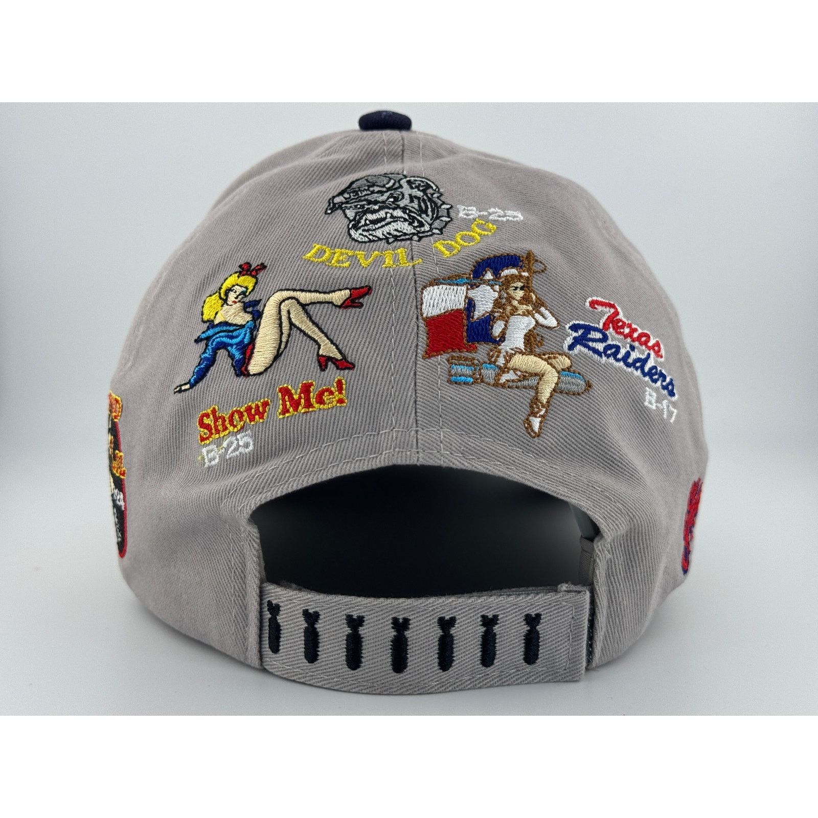 Other Air Force Bomber Patchwork Hat - CAF Military Strapback Cap Size ONE SIZE - 4 Thumbnail