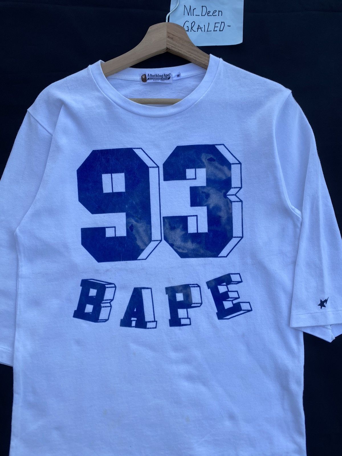 Bape BAPE 93 3/4 Sleeve Tee Size US M / EU 48-50 / 2 - 5 Thumbnail