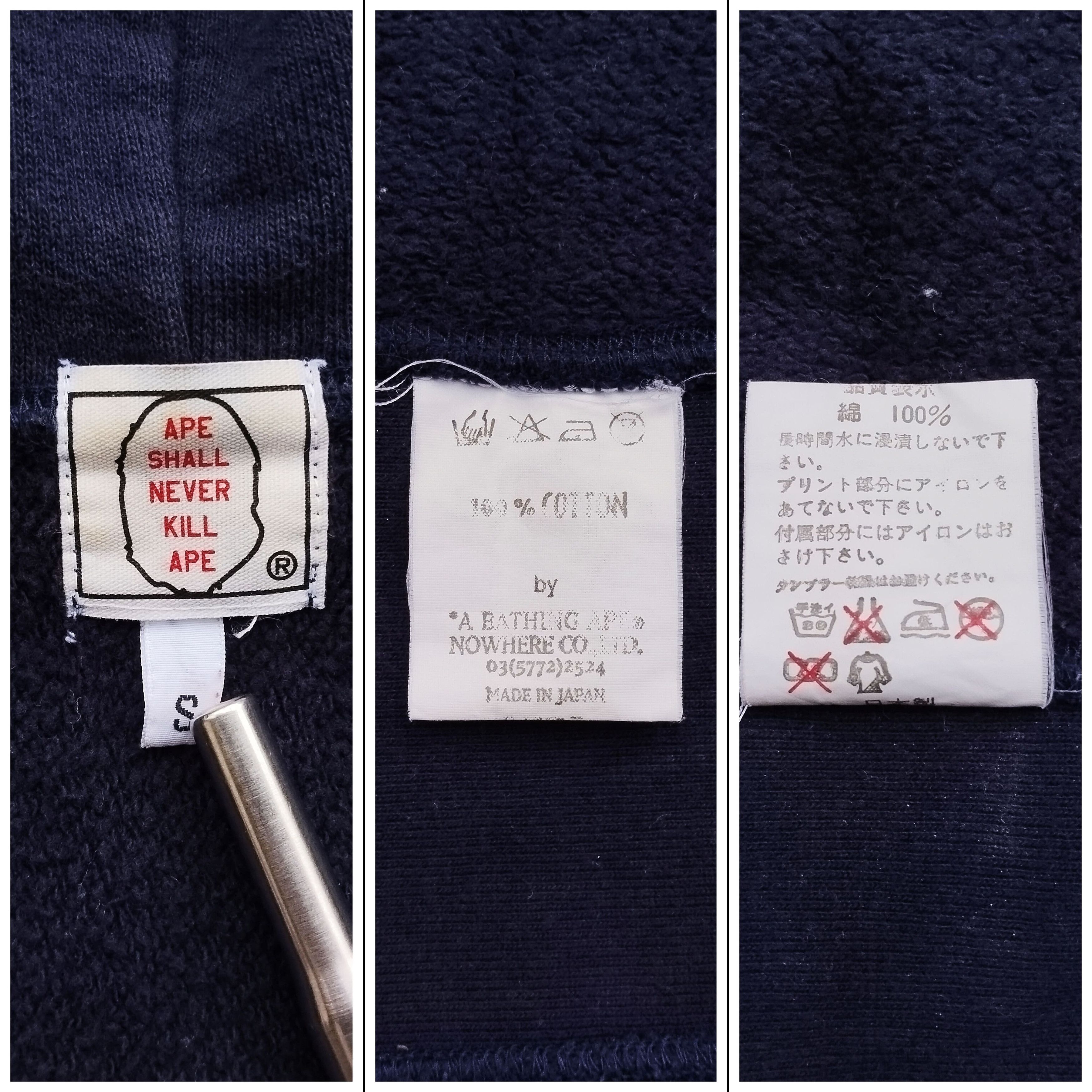 Bape 2004 Vintage Bape General Hamburger Logo Pullover Hoodie Size US S / EU 44-46 / 1 - 6 Thumbnail
