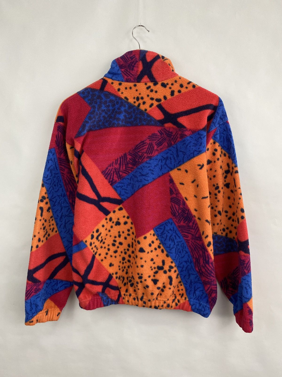 Sergio Tacchini 🇮🇹 Vintage 80s Sergio Tacchini Fleece Abstract Asymmetrical Size US M / EU 48-50 / 2 - 9 Thumbnail