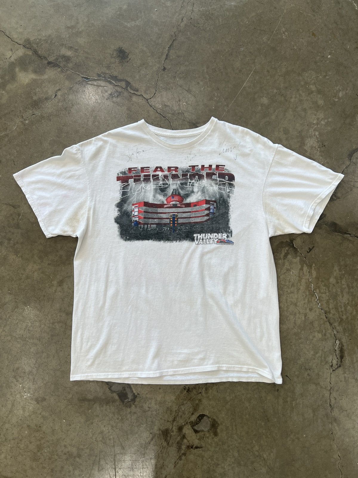 NASCAR × Vintage Vintage Fear the Thunder Bristol Dragway Signatures Tee XL Size US XL / EU 56 / 4 - 2 Thumbnail