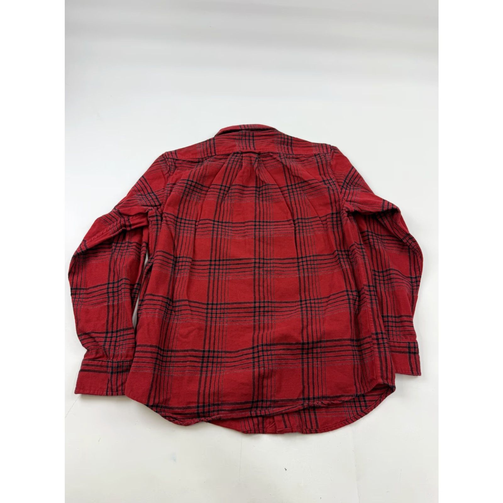 Vintage Blake Shelton x Lands' End Shirt Mens Medium Red Plaid Flannel Button-Up Casual Size US M / EU 48-50 / 2 - 6 Thumbnail