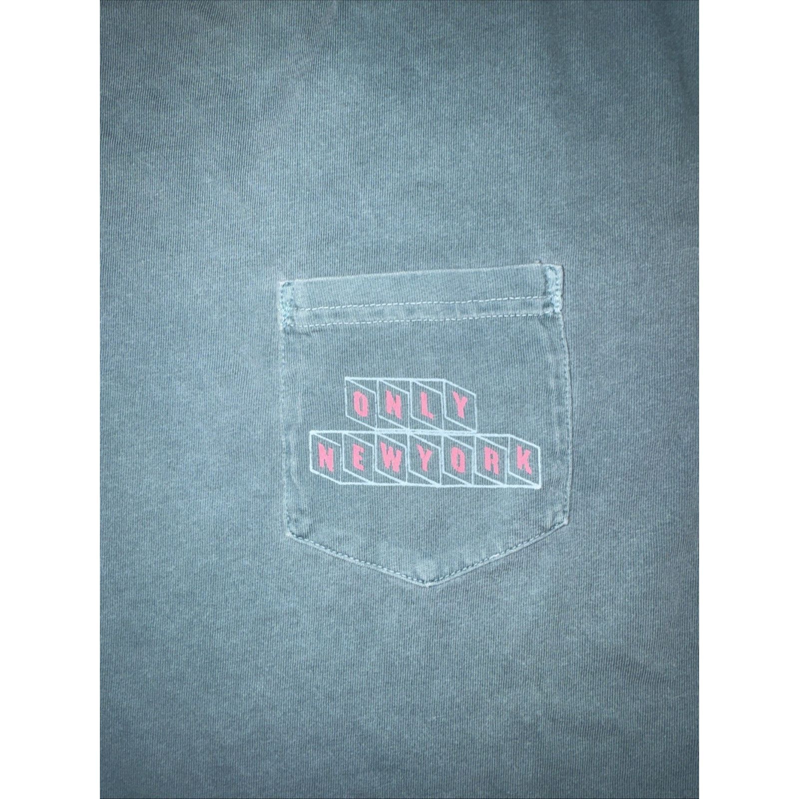 Only NY Only New York Pocket T-Shirt Teal Green Medium 21x27 Size US M / EU 48-50 / 2 - 2 Thumbnail