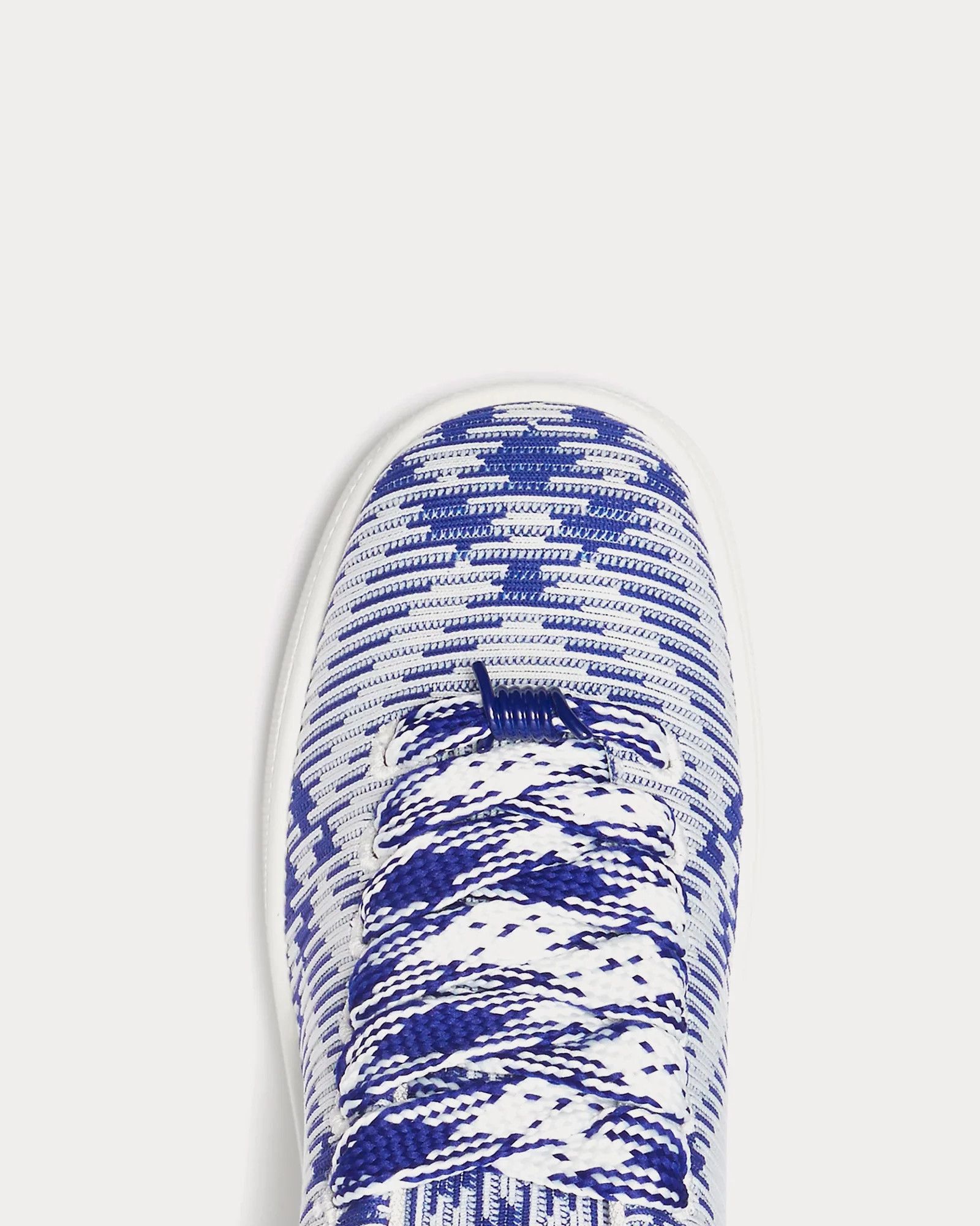 Burberry Burberry Check Knit Box Sneakers Blue Size US 12 / EU 45 - 5 Thumbnail