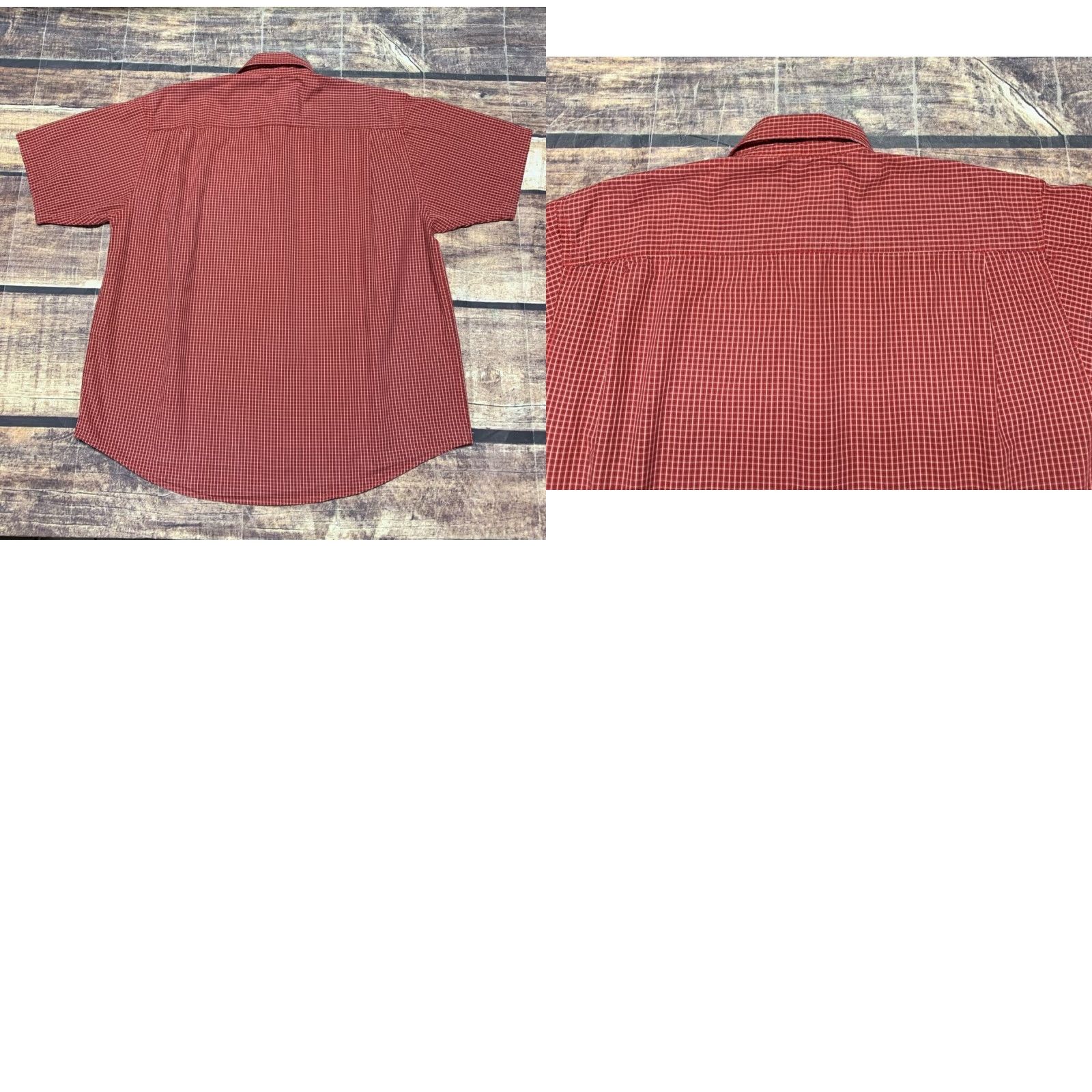 Wrangler Wrangler Hero Button-Up Shirt Men XL Red Plaid Cotton Short Sleeve Western Pattern Casual Shirt Size US XL / EU 56 / 4 - 8 Thumbnail