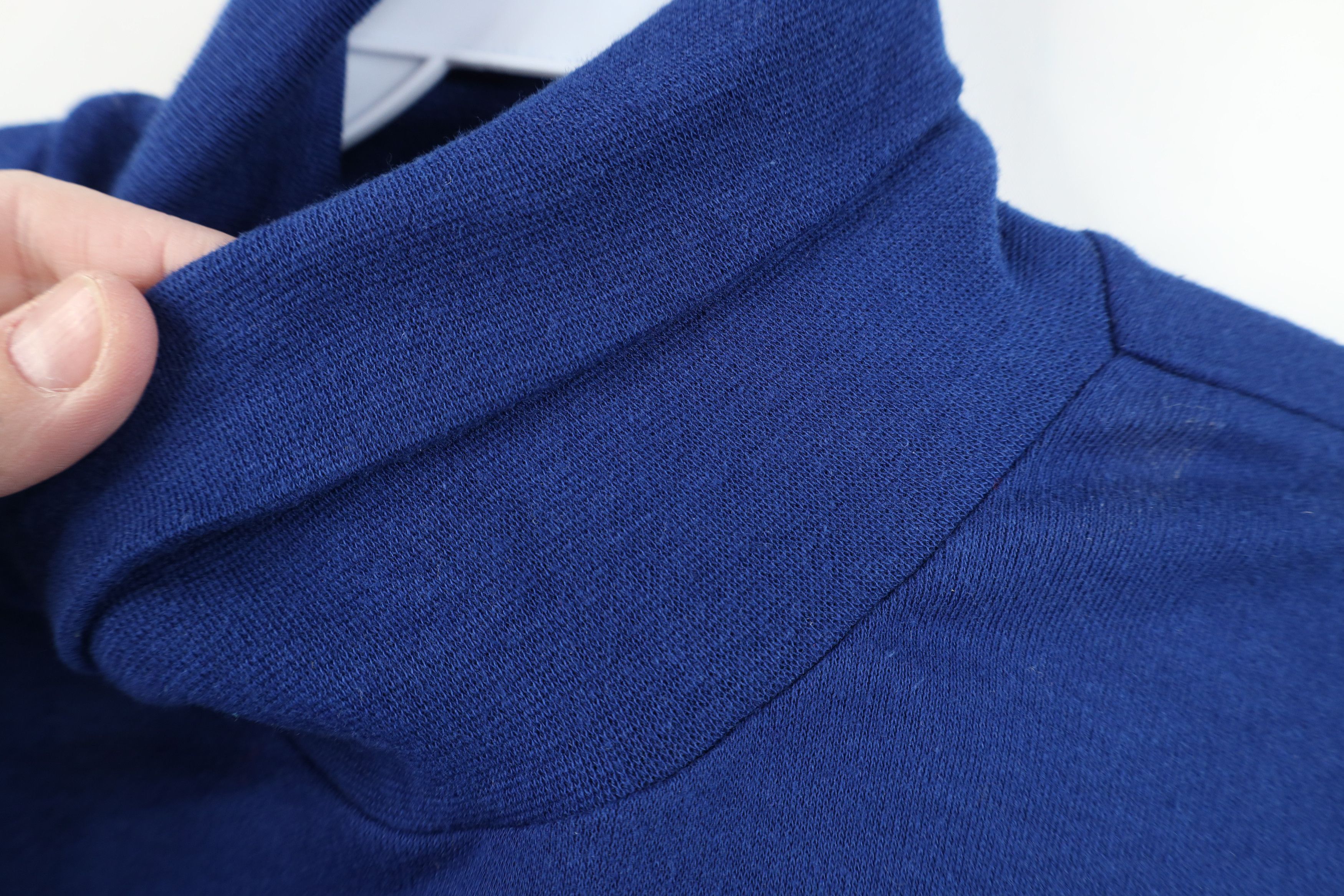 Vintage Vintage 90s Streetwear Thermal Turtleneck T-Shirt Blue USA Size US XL / EU 56 / 4 - 6 Thumbnail