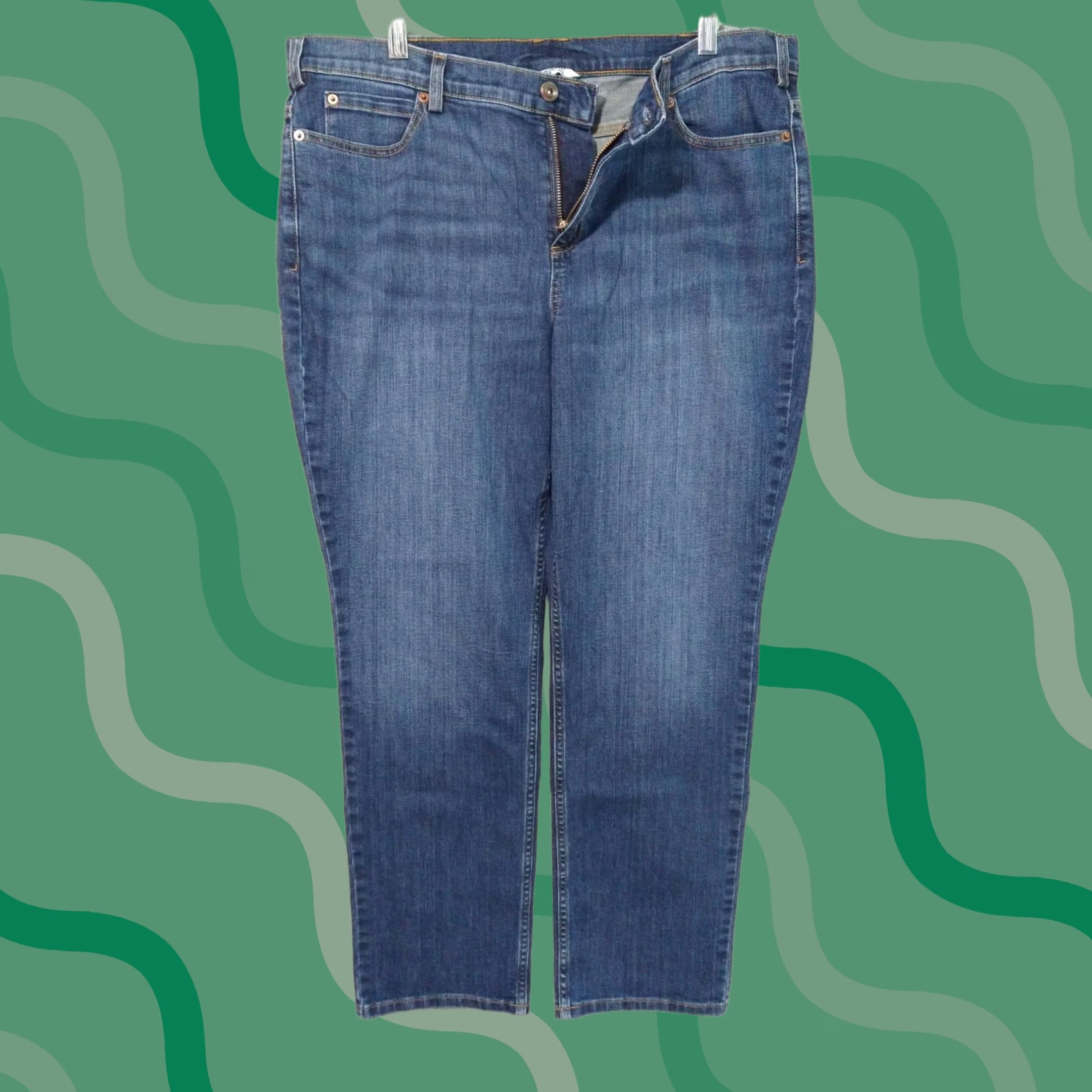 Duluth Trading Company Duluth Trading Co. Jeans Womens 16x29 Blue Daily Denim DuluthFlex Slim Leg Stretch Jeans Size 38" / US 16 / IT 52 - 1 Thumbnail