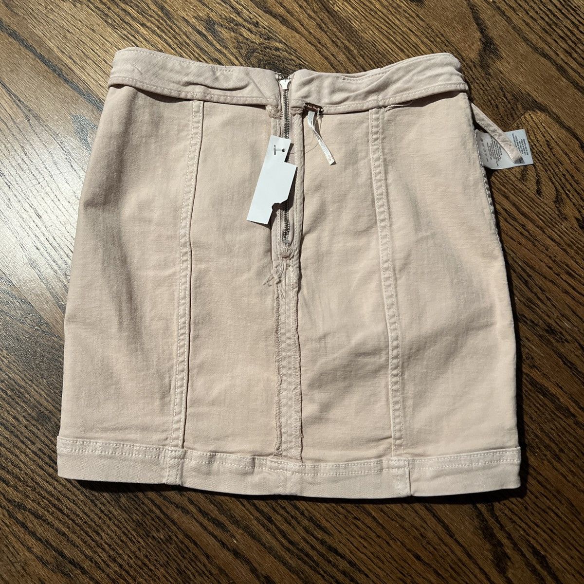 Free People FREE PEOPLE NWOT Women's Paneled Light Pink Tone Mini Skirt Size 25" / US 0 / IT 36 - 12 Thumbnail