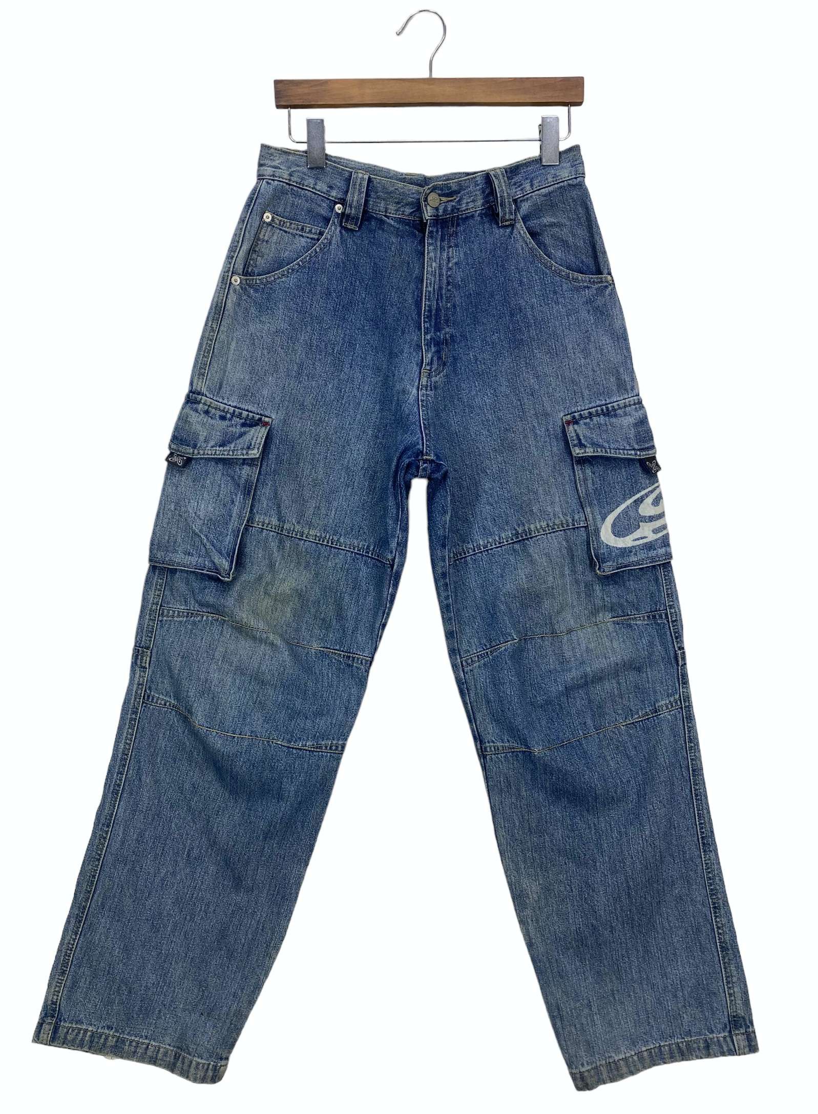 image of Piko Denim Jeans Japanese Surfwear Hip Hop Skateboards in Blue, Men's (Size 29)