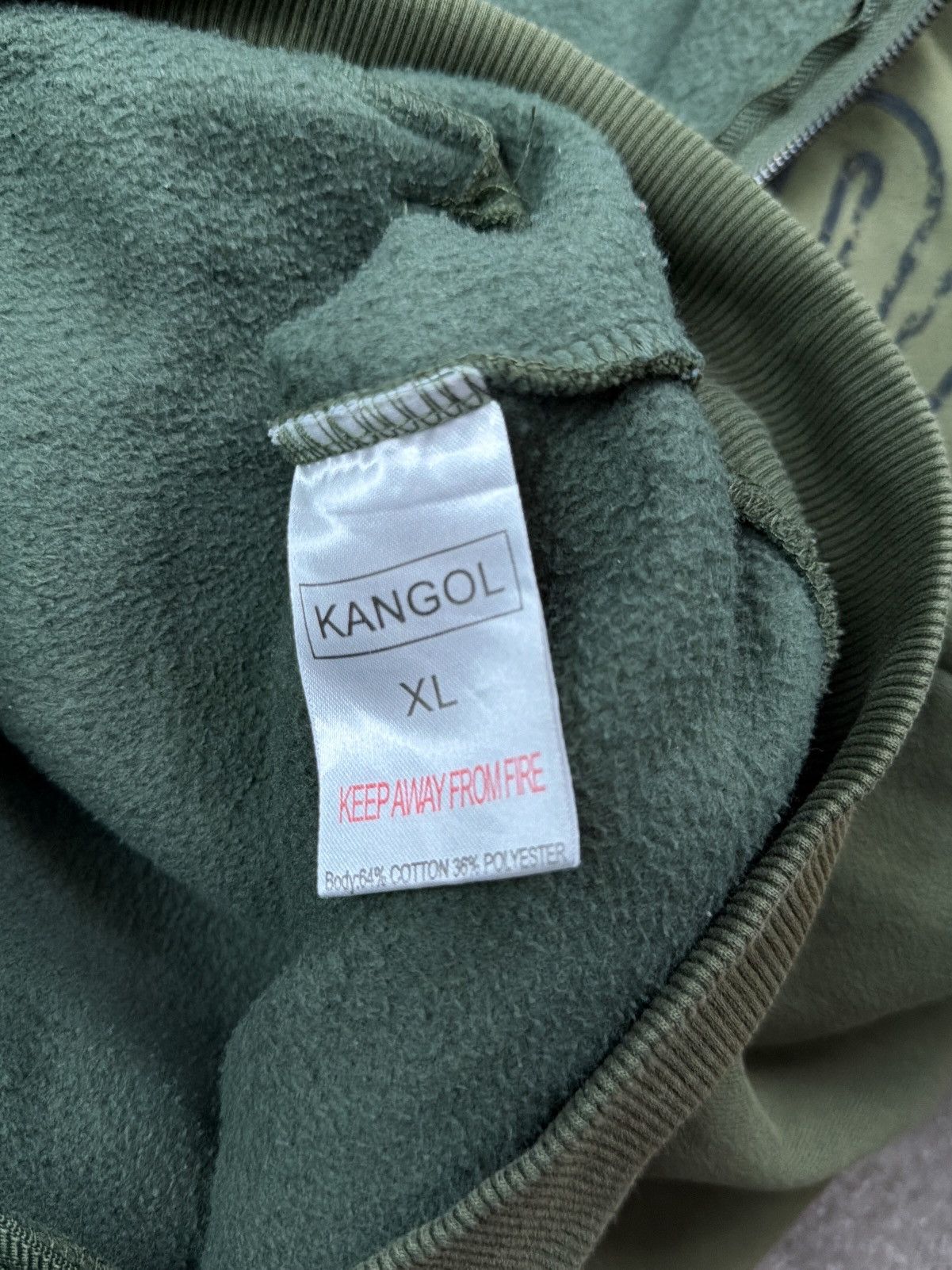 Kangol Vintage 00s kangol y2k big logo faded hoodie zip Size US XL / EU 56 / 4 - 8 Thumbnail