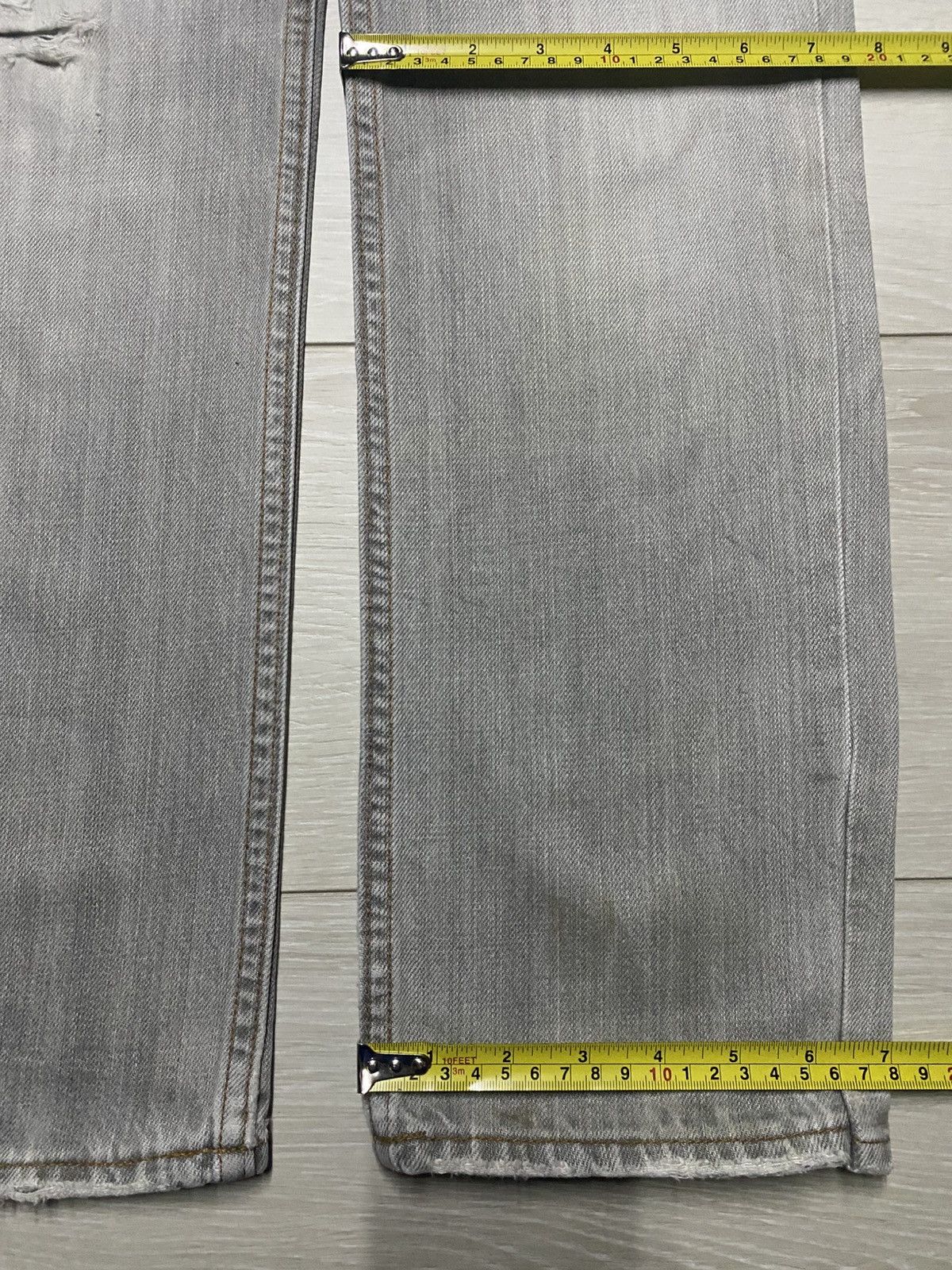 Gap Vintage Gap Denim Grey Distressed Slim Fit Jeans Size US 30 / EU 46 - 14 Thumbnail