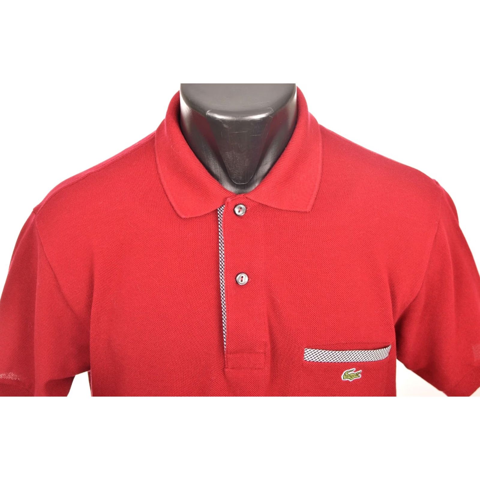 Lacoste DDP Lacoste Polo Shirt Red Short Sleeve Vintage Size 3 Men's Shirt Featured 100% Cotton Size US S / EU 44-46 / 1 - 2 Thumbnail